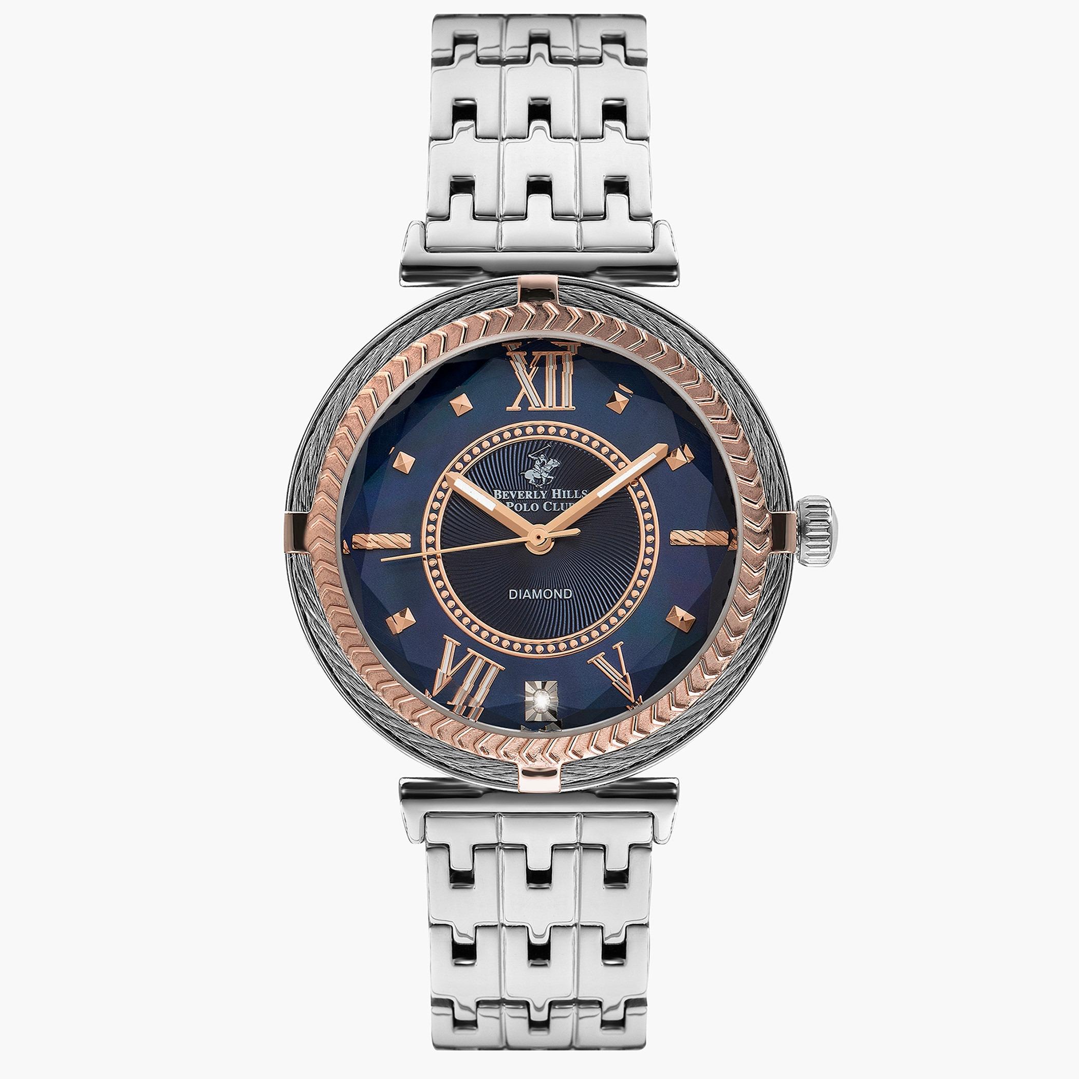 ساعة انالوج من بيفرلي هيلز بولو كلوب بسوار ميتال مع لون فضي للنساء - BP3222X.590-women-watchesandjewellery-watches-image-1