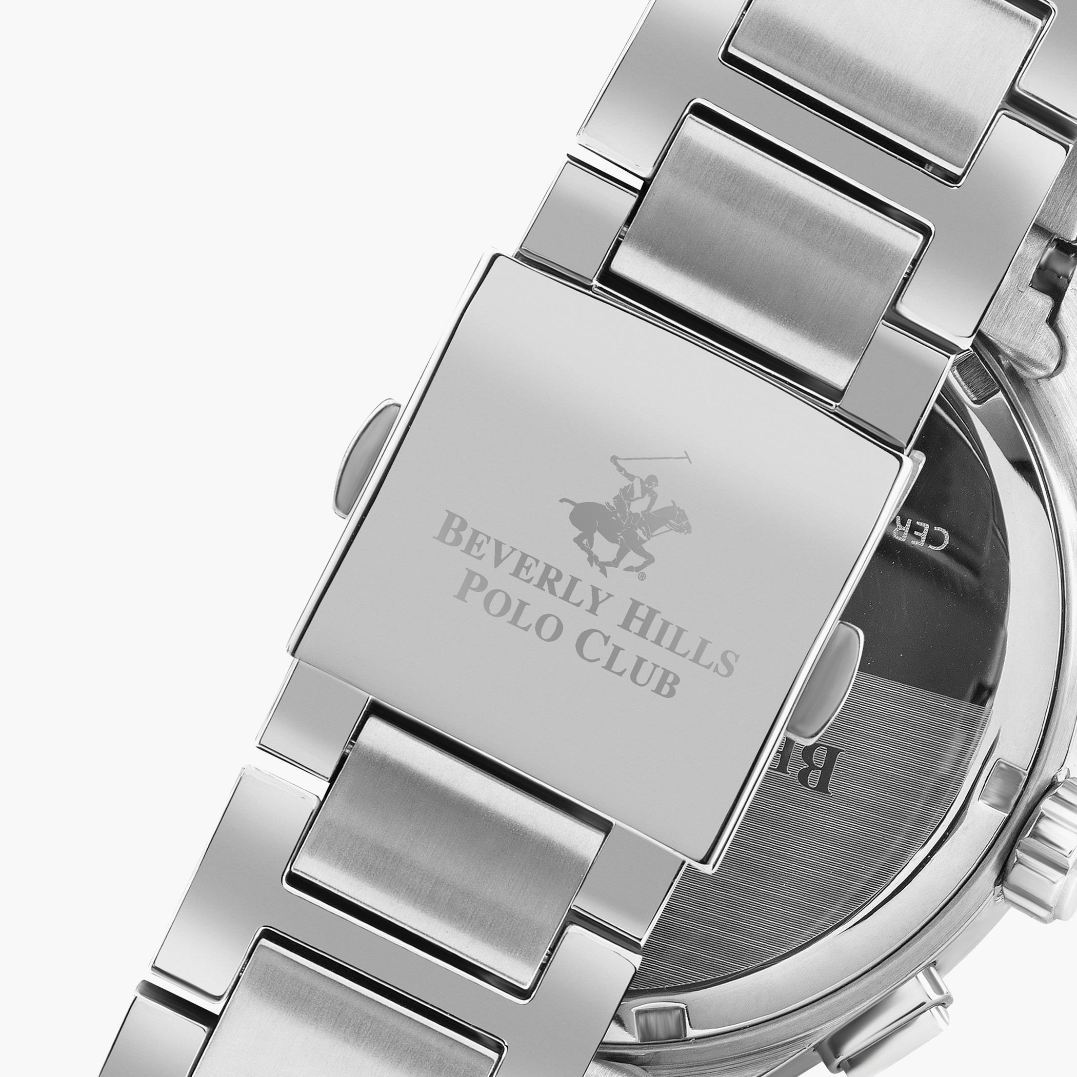 Beverly Hills Polo Club Men Metal Silver Strap Chronograph Watch - BP3223X.390-men-watchesandjewellery-watches-image-3