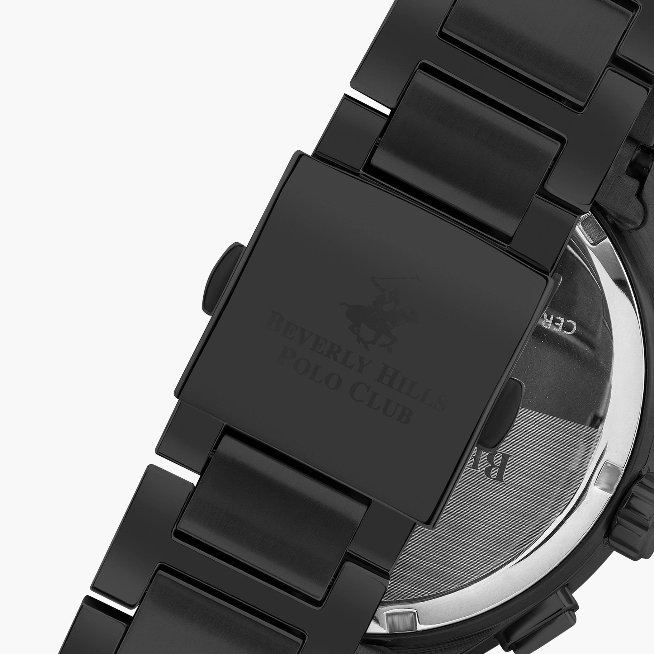 ساعة بيفرلي هيلز بولو كلوب للرجال بسوار معدني أسود مع كرونوغراف - BP3223X.450-men-watchesandjewellery-watches-image-3