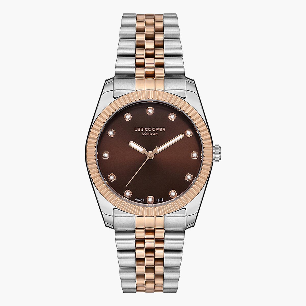 Lee Cooper Women's Silver & Gold Analog Metal Strap Watch -LC07115.540-women-watchesandjewellery-watches-image-1