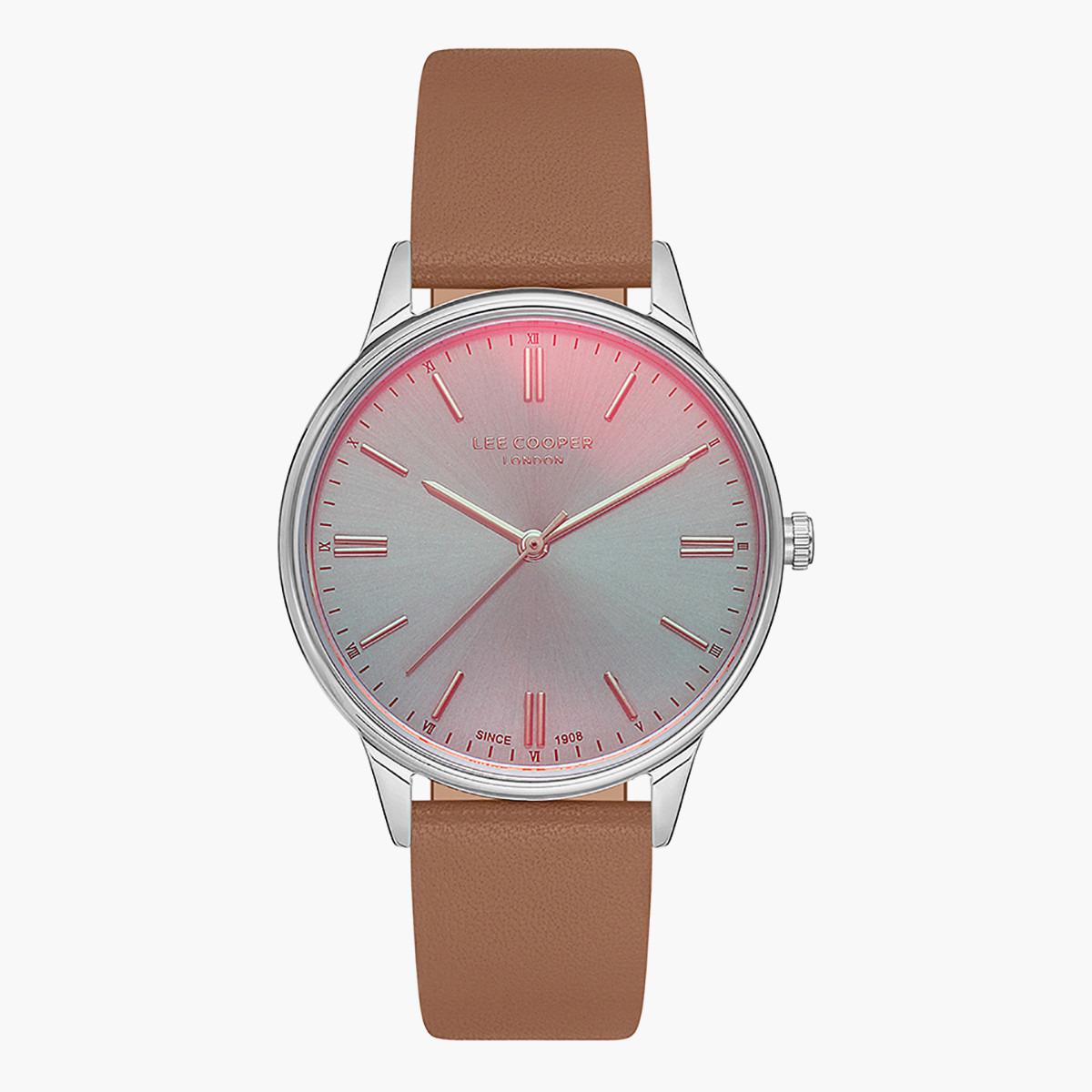 LC07150.375- راقب حزام جلد تناظرية اللون البيج للنساء لي كوبر-women-watchesandjewellery-watches-image-1