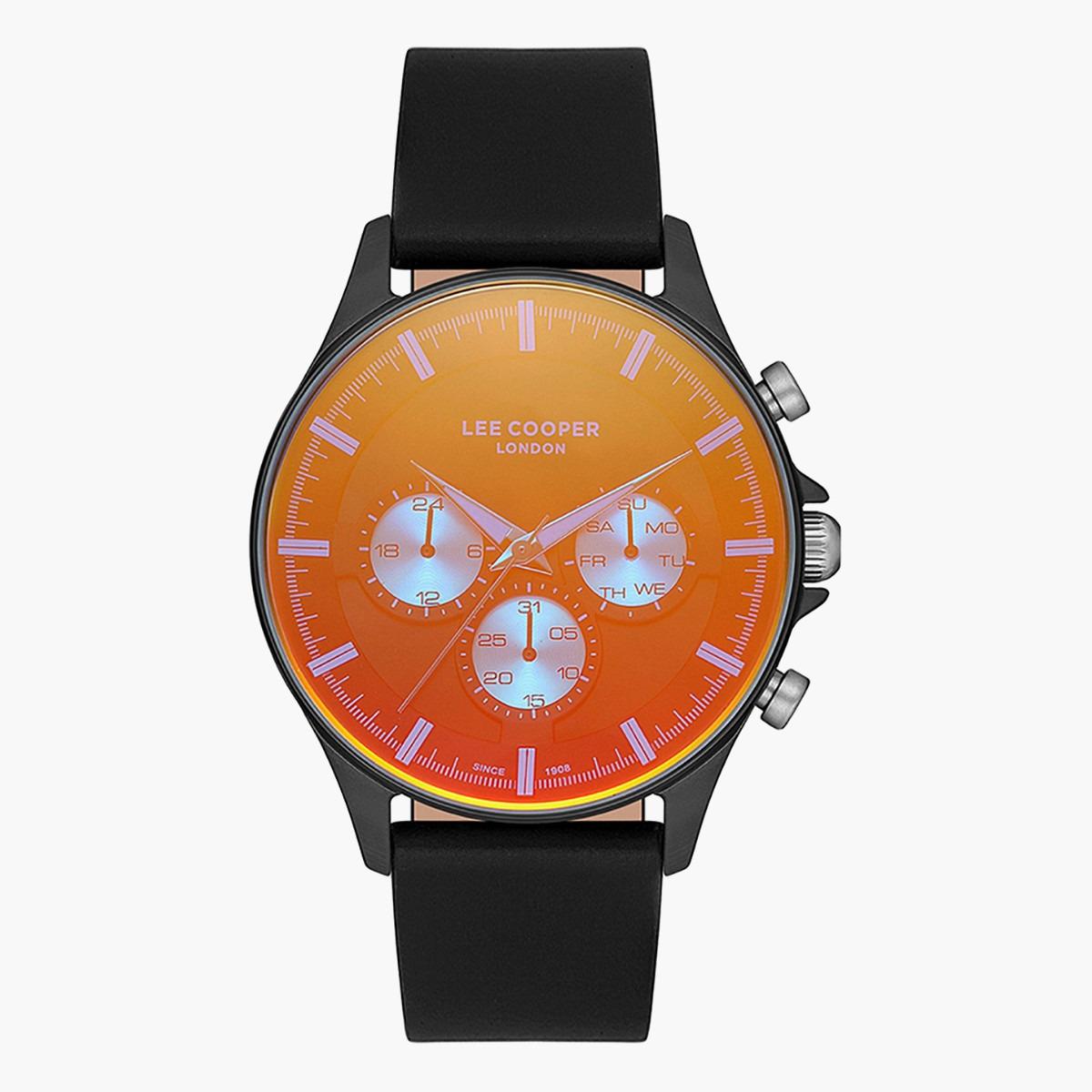 LC07186.651- راقب حزام جلد كرونوغراف أسود ملك الرجال لي كوبر-men-watchesandjewellery-watches-image-1