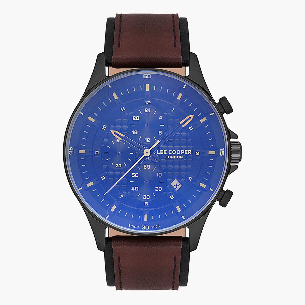 LC07188.654- راقب حزام جلد كرونوغراف بنى ملك الرجال لي كوبر-men-watchesandjewellery-watches-image-1