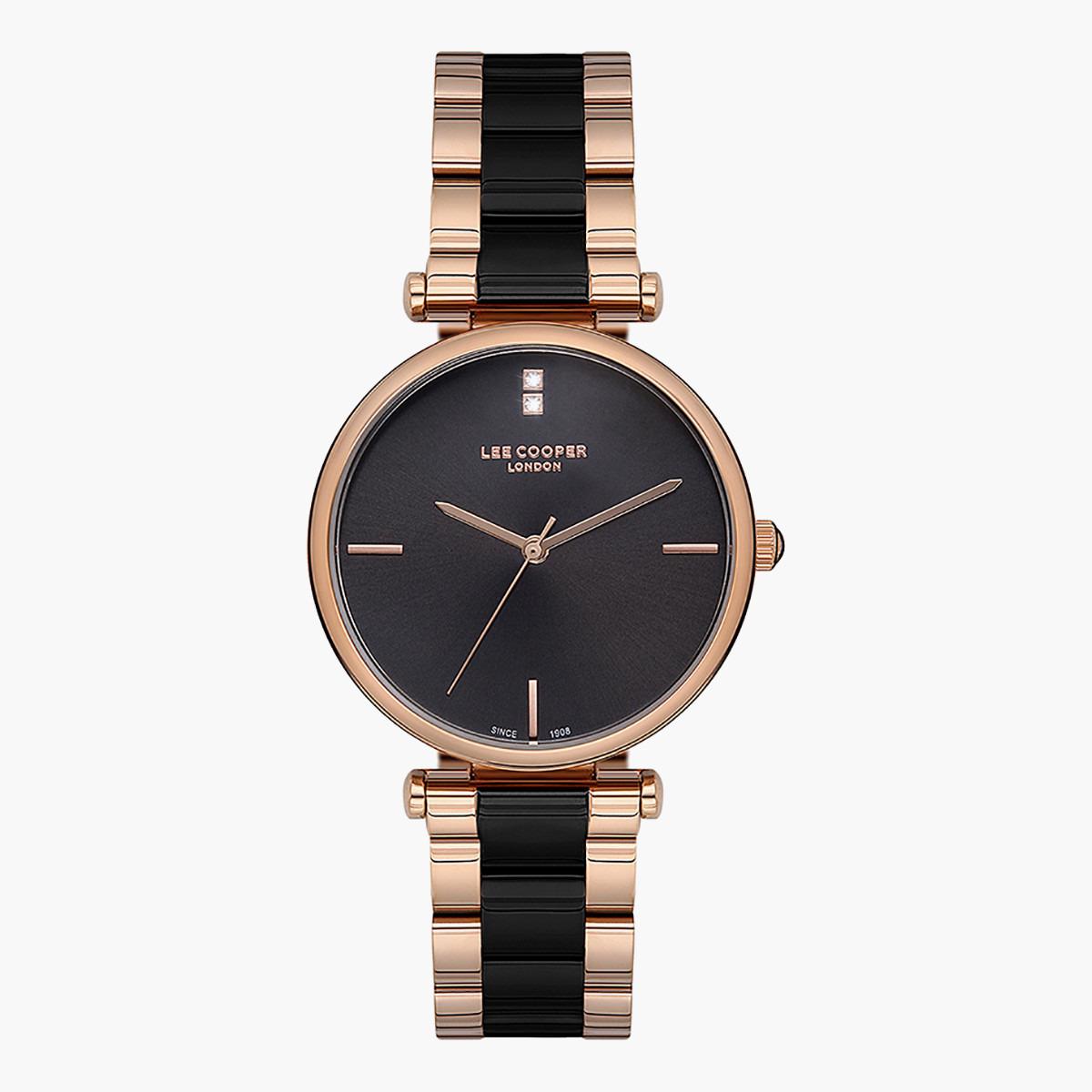 Lee Cooper Women's Black Analog Metal Strap Watch -LC07148.450-women-watchesandjewellery-watches-image-1
