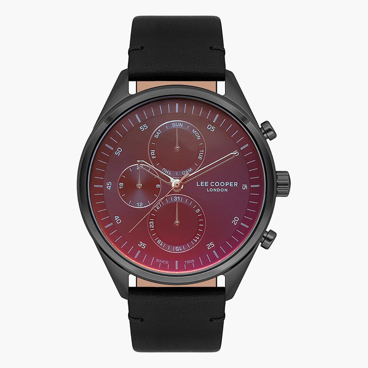 LC07209.091- راقب حزام جلد كرونوغراف أسود ملك الرجال لي كوبر-men-watchesandjewellery-watches-image-1