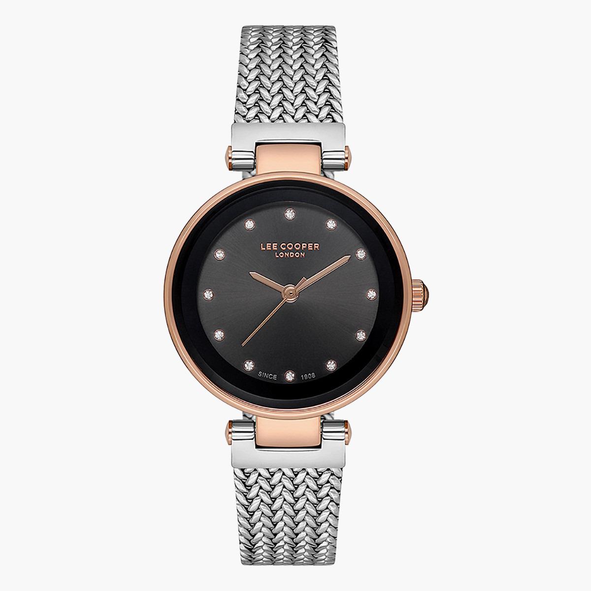 LC07137.460- راقب حزام شبكة تناظرية بني للنساء لي كوبر-women-watchesandjewellery-watches-image-1