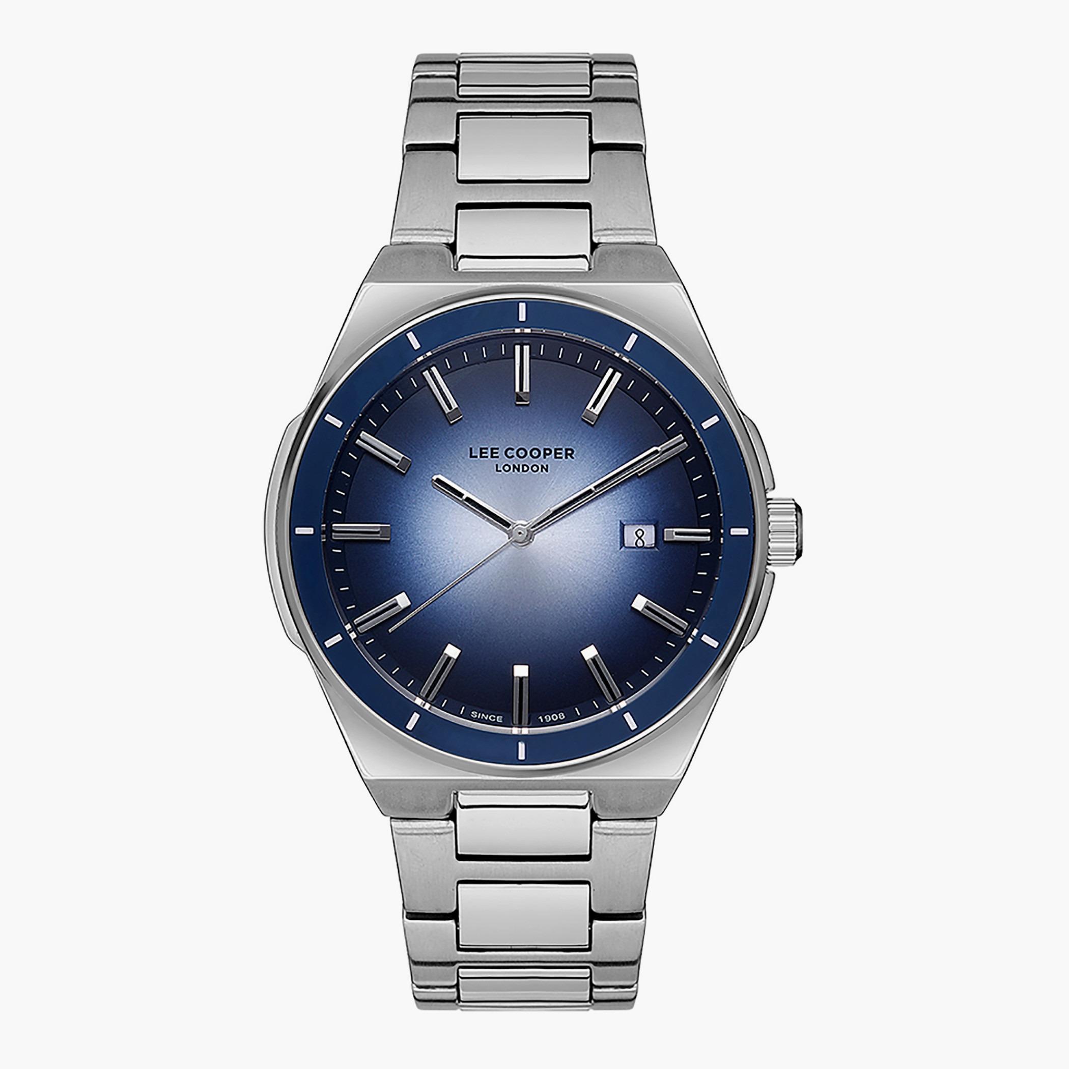 Lee Cooper Men's Silver Analog Metal Strap Watch -LC07177.390-men-watchesandjewellery-watches-image-1