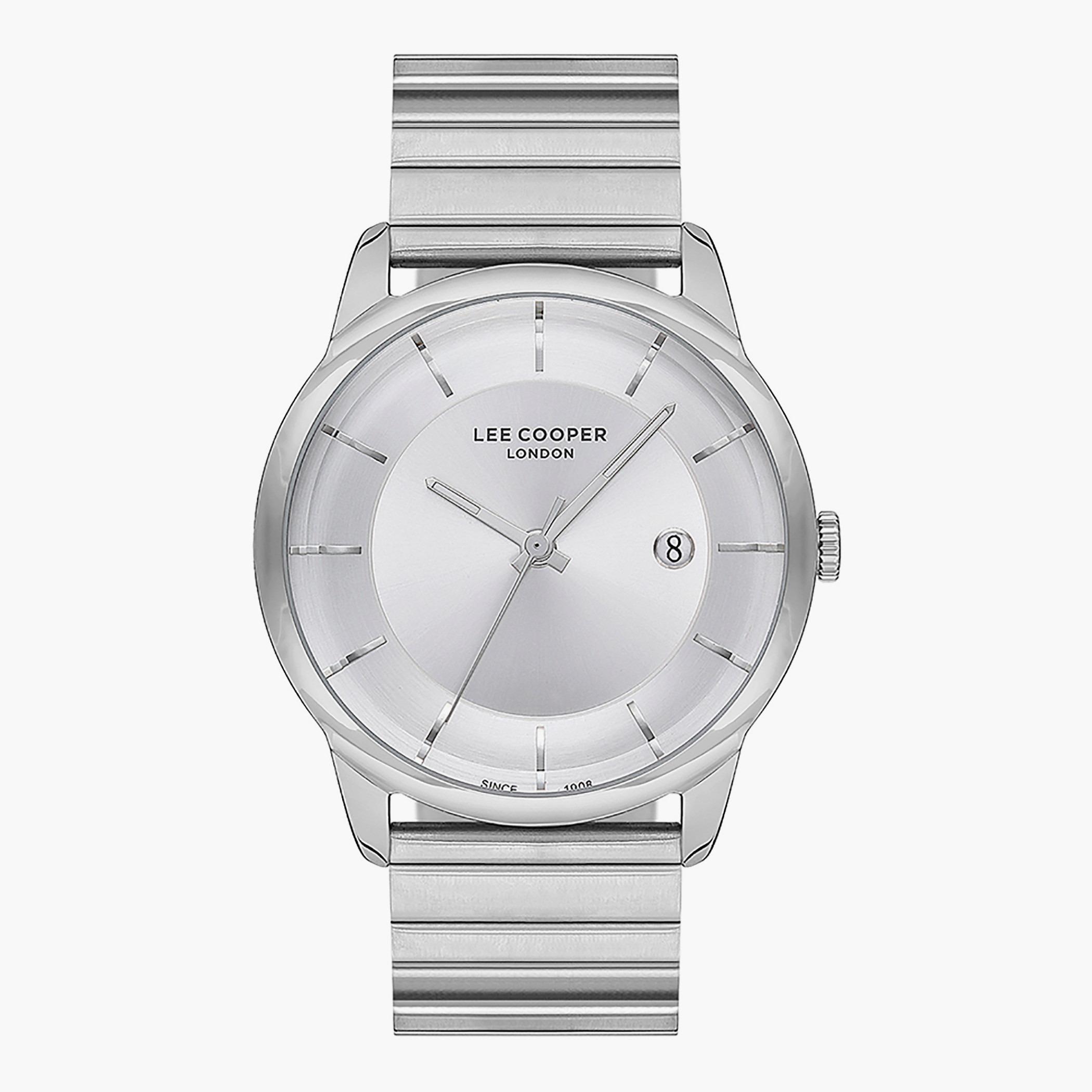 Lee Cooper Men's Silver Analog Metal Strap Watch -LC07185.330-men-watchesandjewellery-watches-image-1