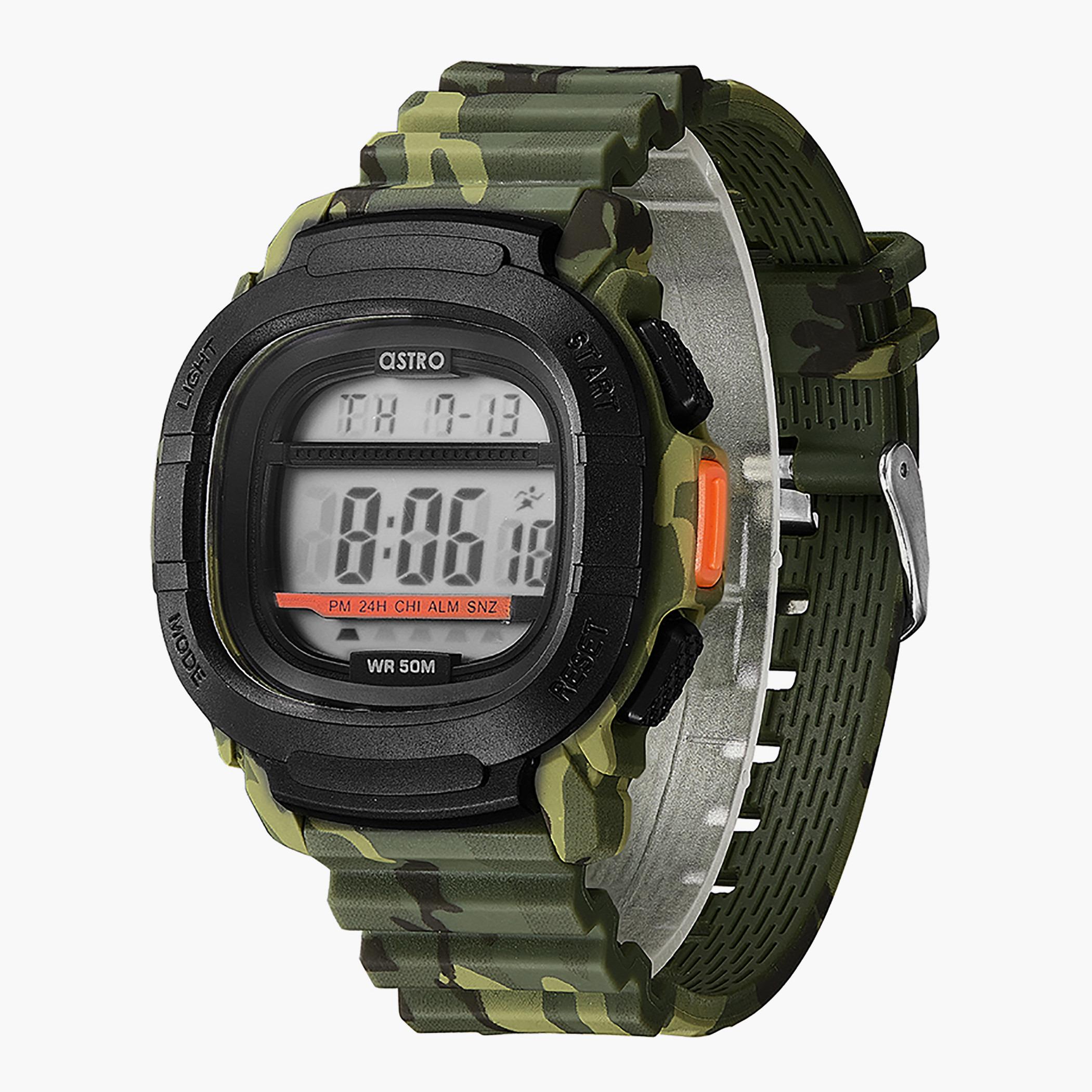 A21913-PPHB- راقب حزام البولي يوريثين رقميّة أخضر للرجال أسترو-men-watchesandjewellery-watches-image-2