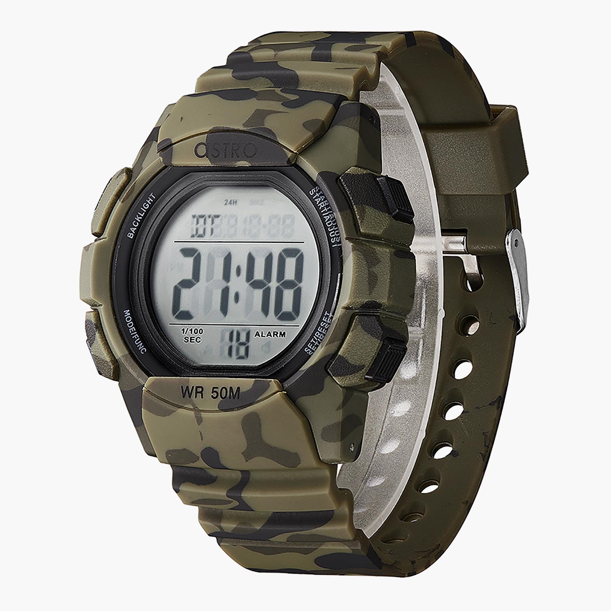 A21911-PPHB- راقب حزام البولي يوريثين رقميّة أخضر للرجال أسترو-men-watchesandjewellery-watches-image-2