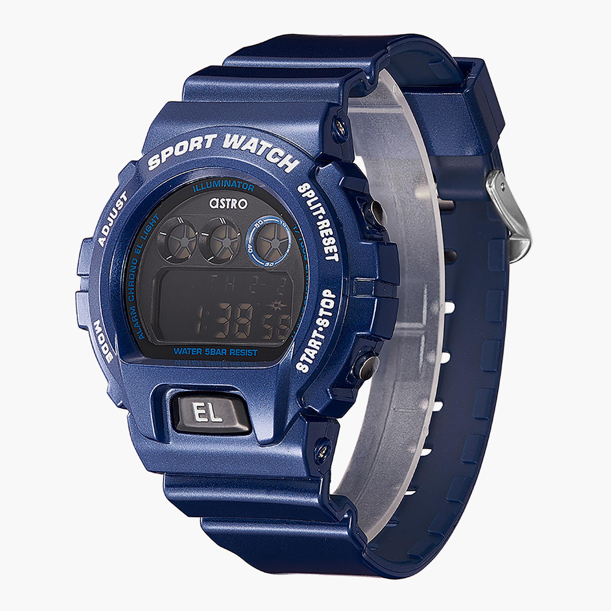 A21910-PPLB- راقب حزام البولي يوريثين رقميّة أزرق للرجال أسترو-men-watchesandjewellery-watches-image-2