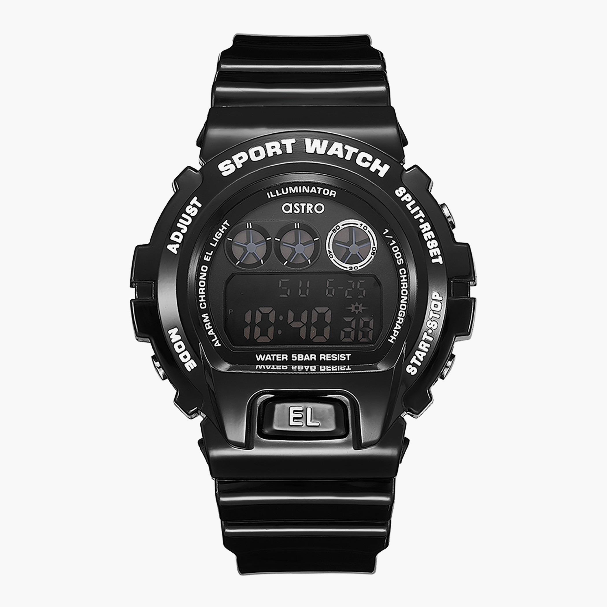 A21910-PPBB- راقب حزام البولي يوريثين رقميّة أسود للرجال أسترو-men-watchesandjewellery-watches-image-1