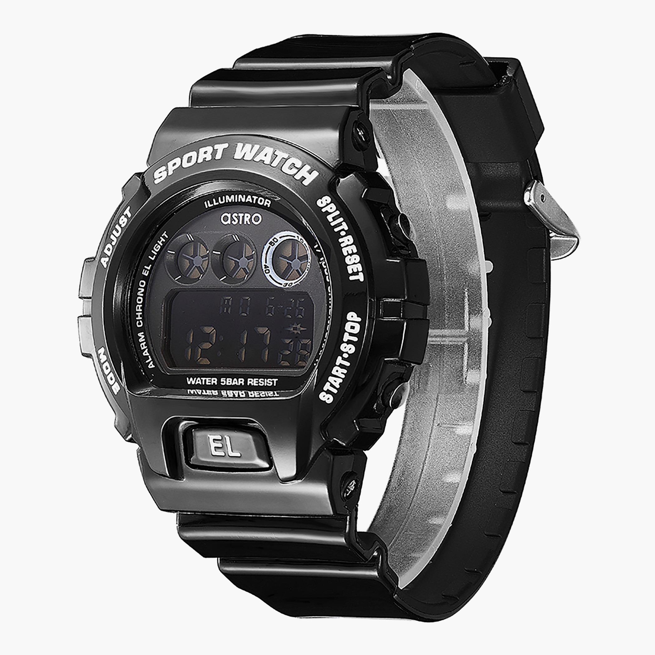 Astro Men Black Digital Polyurethane Strap Watch -A21910-PPBB-men-watchesandjewellery-watches-image-2