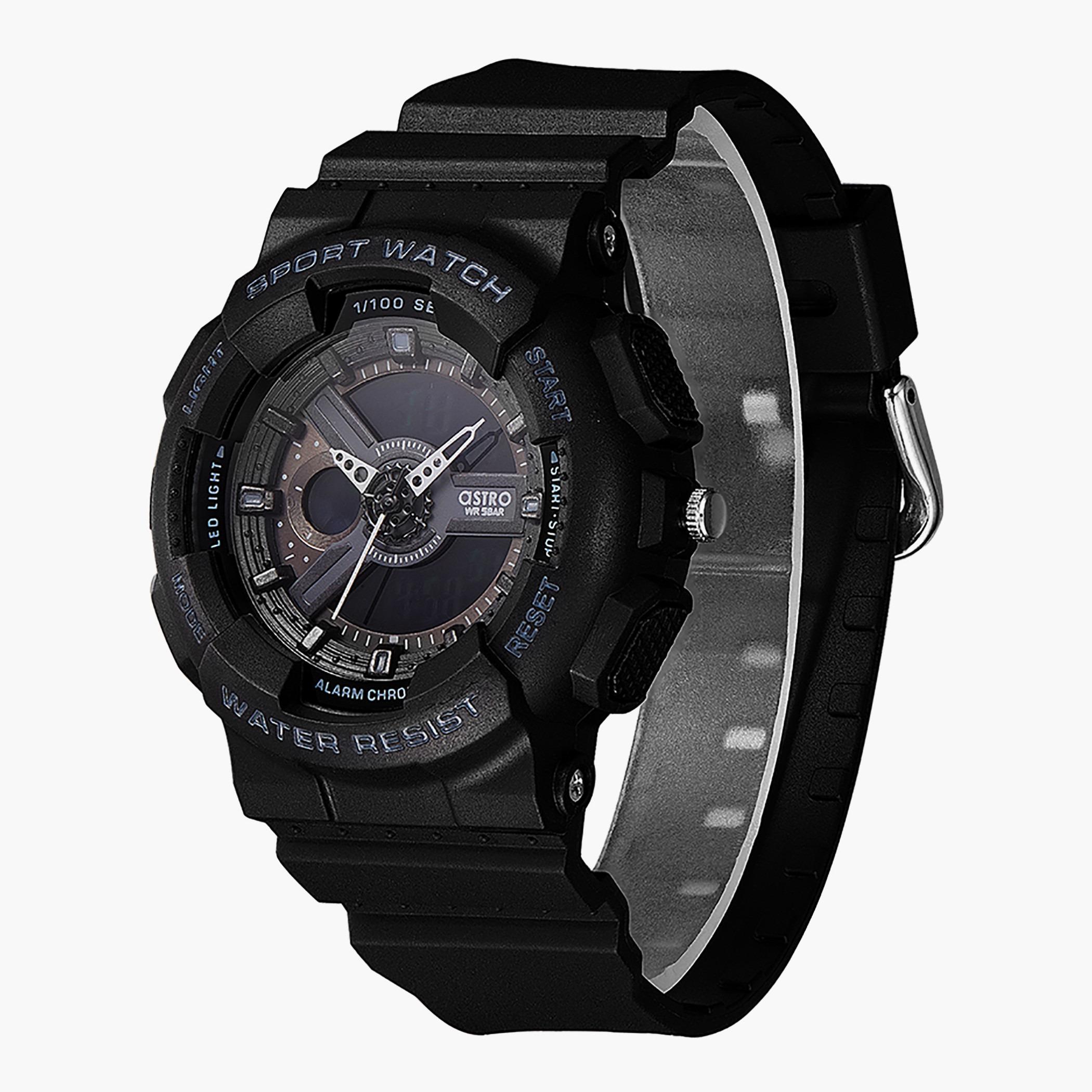 A21805-PPBB- راقب حزام البولي يوريثين تناظرية/ رقمية أسود للرجال أسترو-men-watchesandjewellery-watches-image-2