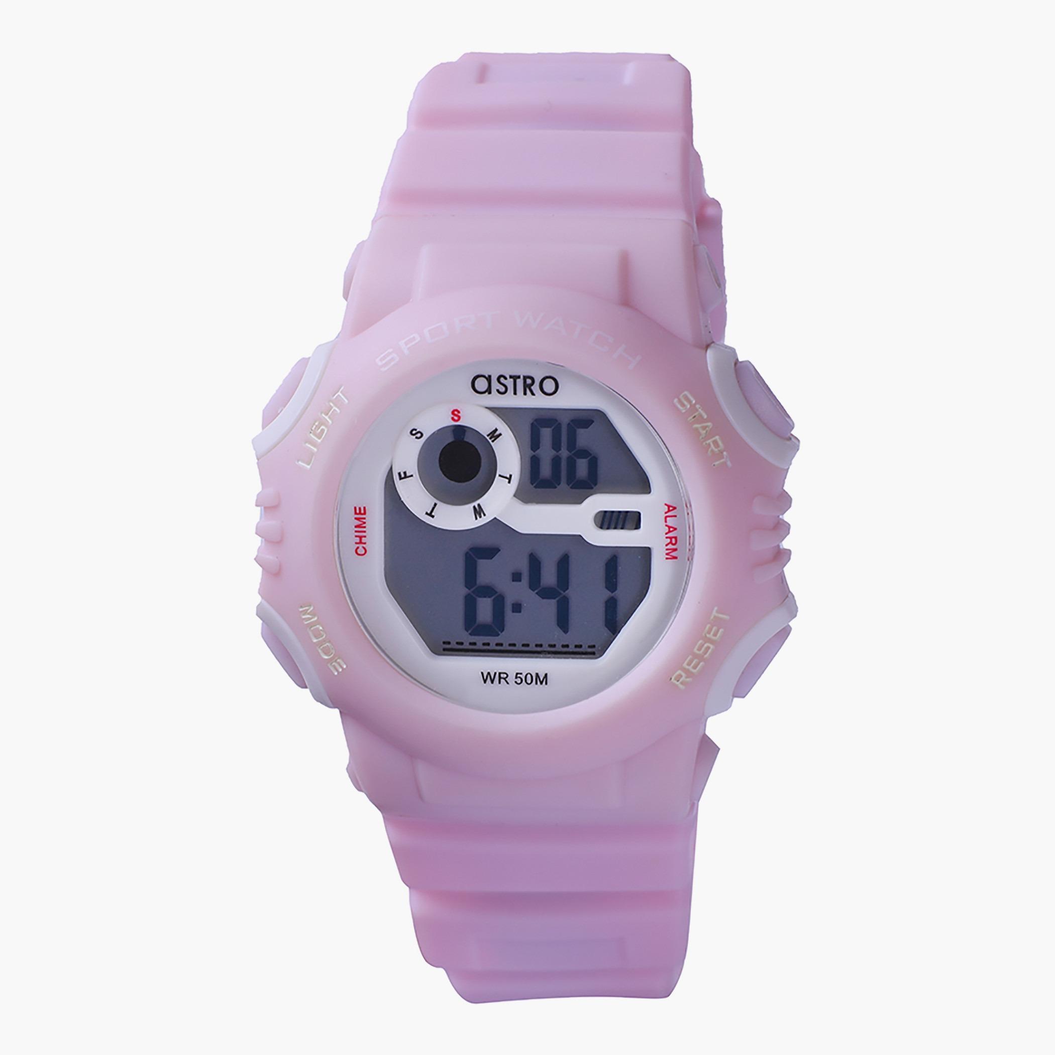 A20913-PPFW- راقب حزام لدائن رقميّة لون القرنفل أطفال أسترو-girls-accessories-watches-image-1