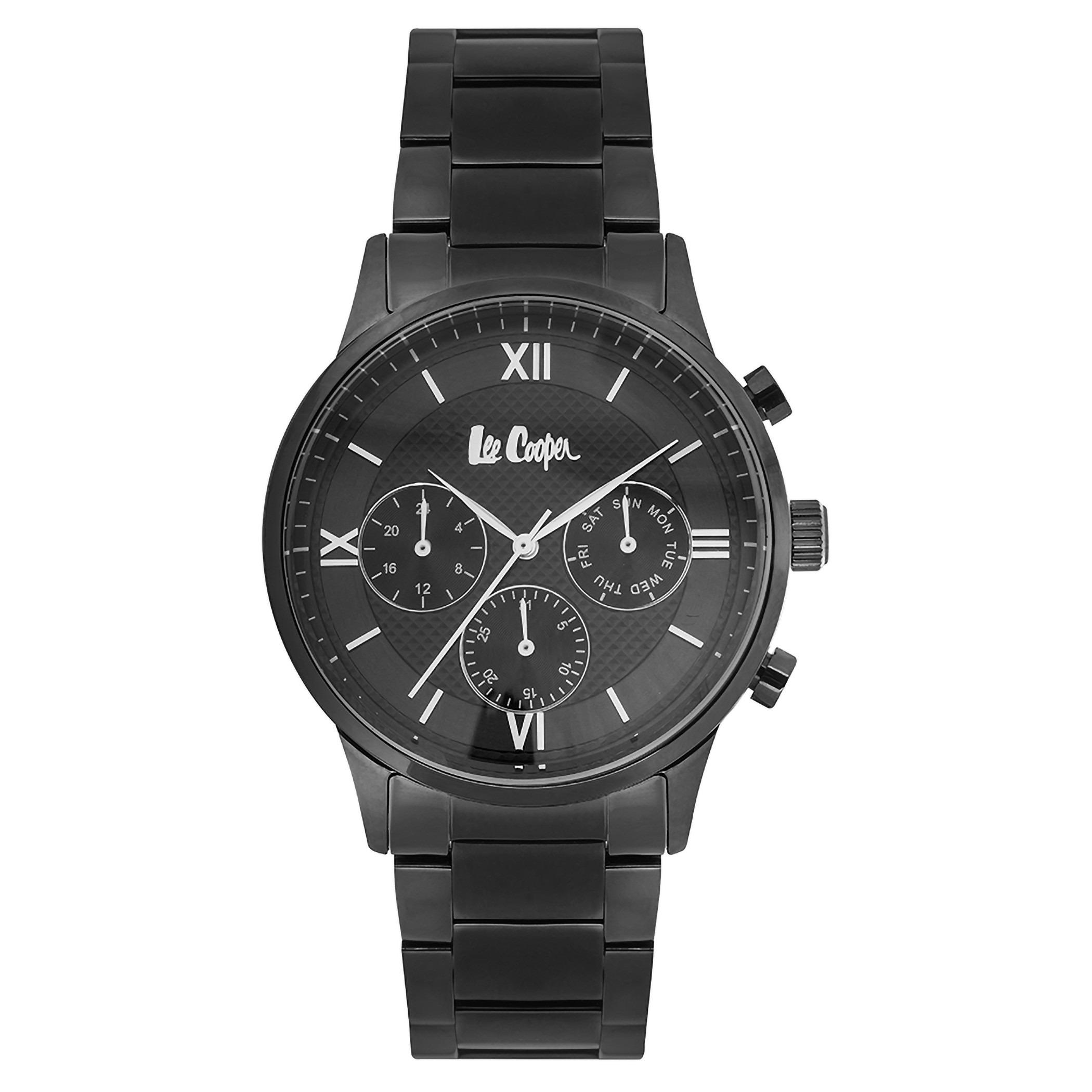Lee Cooper Men Metal Black Strap Chronograph Watch - LC06922.660-men-watchesandjewellery-watches-image-1