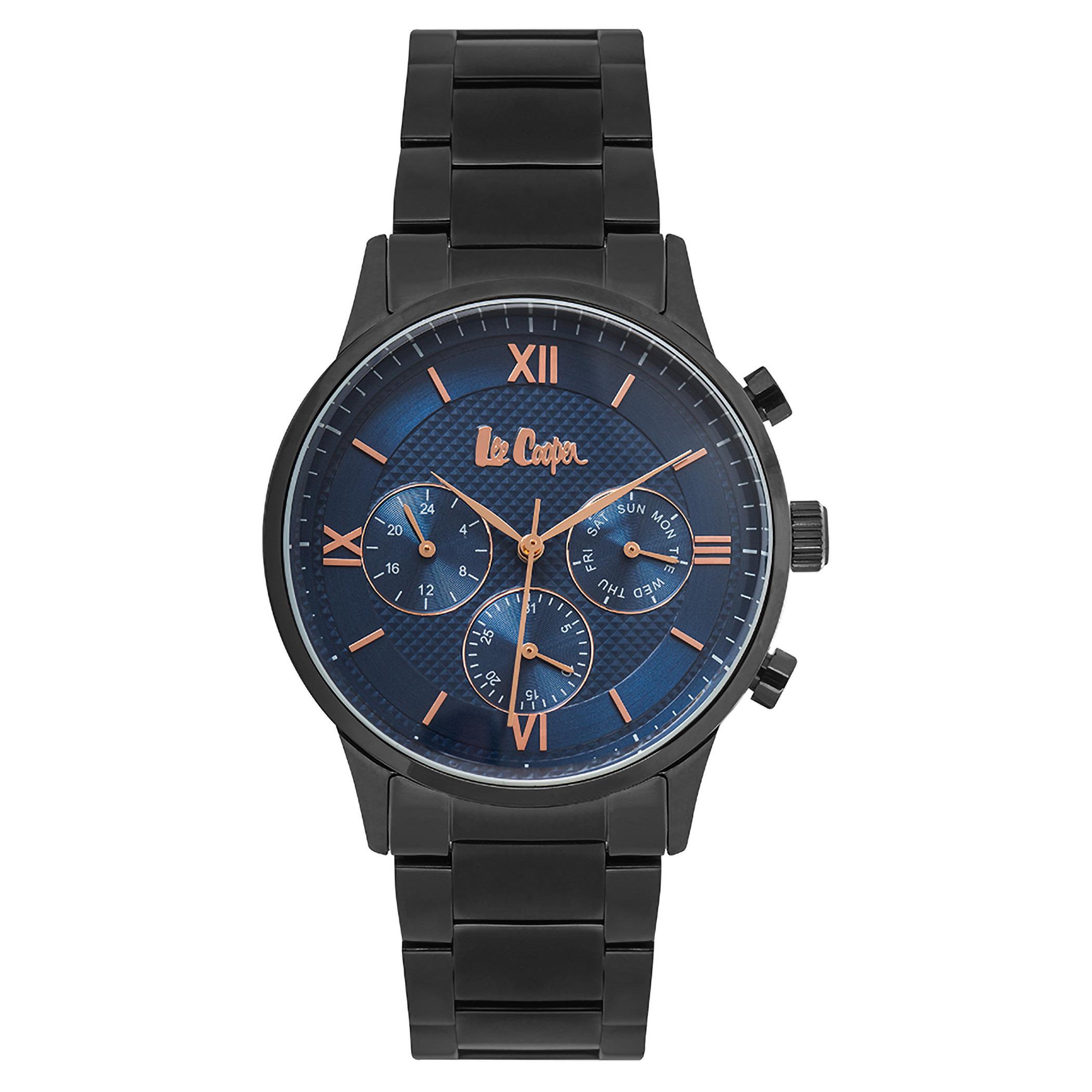 Lee Cooper Men Metal Black Strap Chronograph Watch - LC06922.690-men-watchesandjewellery-watches-image-1