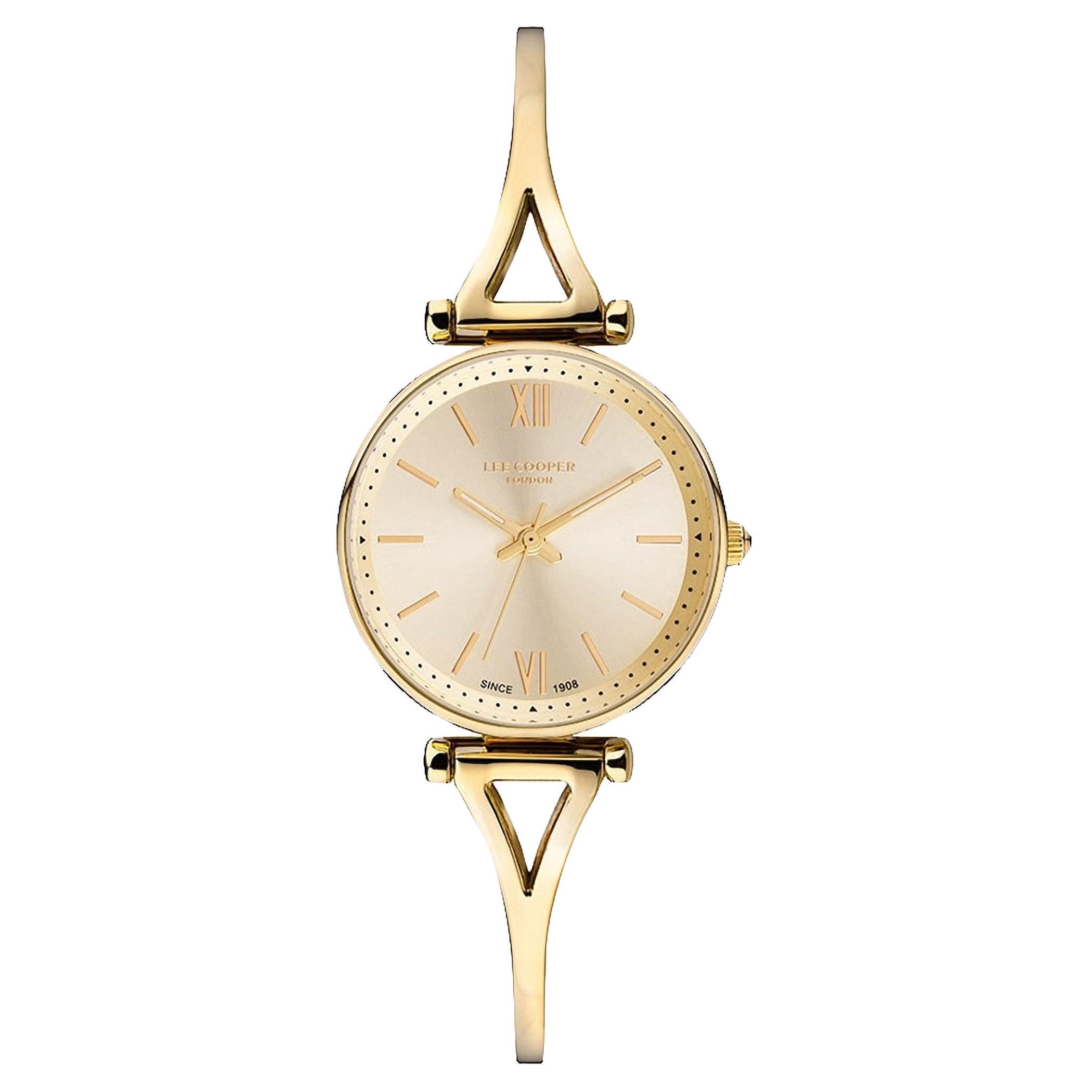 ساعة لي كوبر للنساء بسوار معدني ذهبي انالوج - LC07023.110-women-watchesandjewellery-watches-image-1