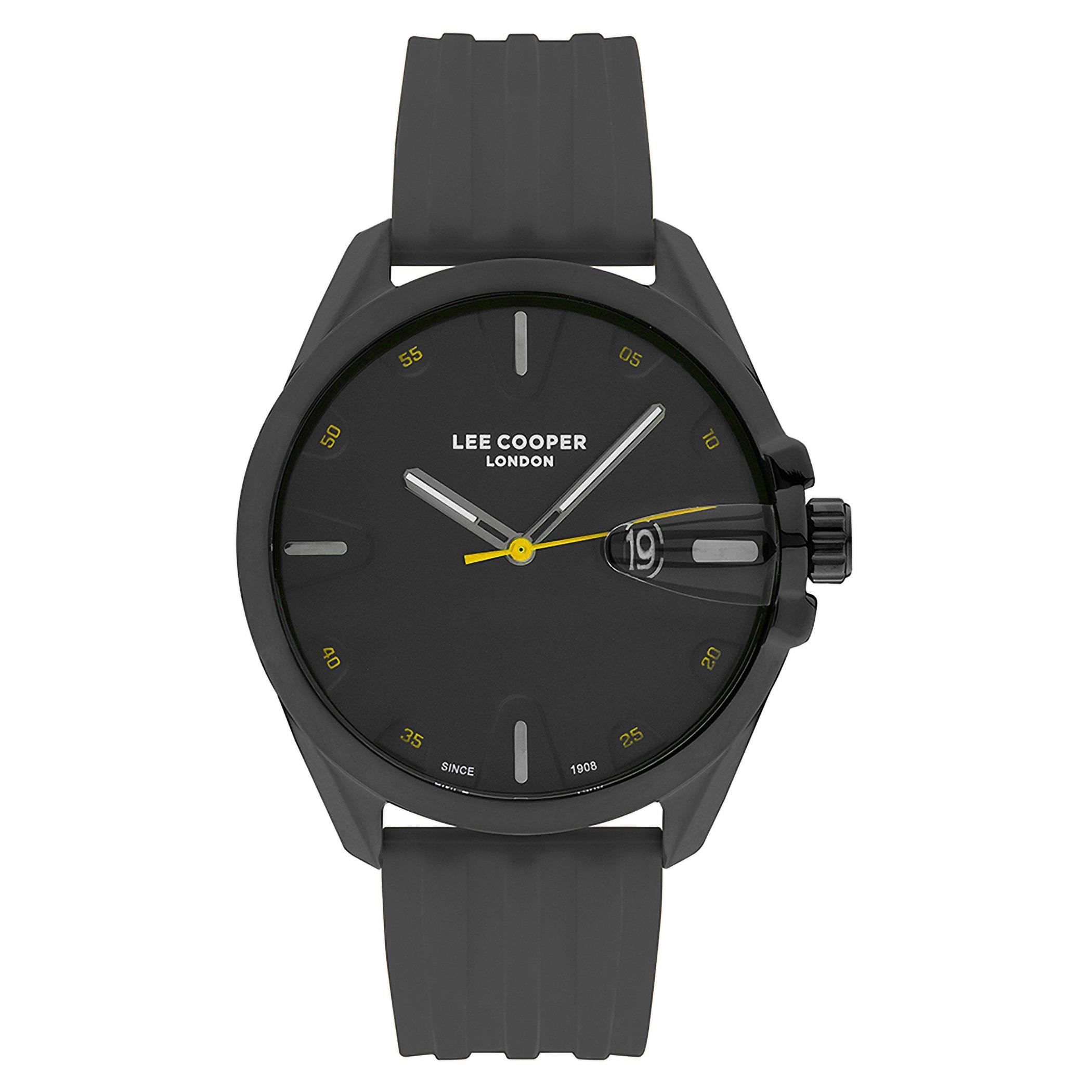 ساعة لي كوبر للرجال بسوار سيليكون اسود انالوج - LC07053.051-men-watchesandjewellery-watches-image-1