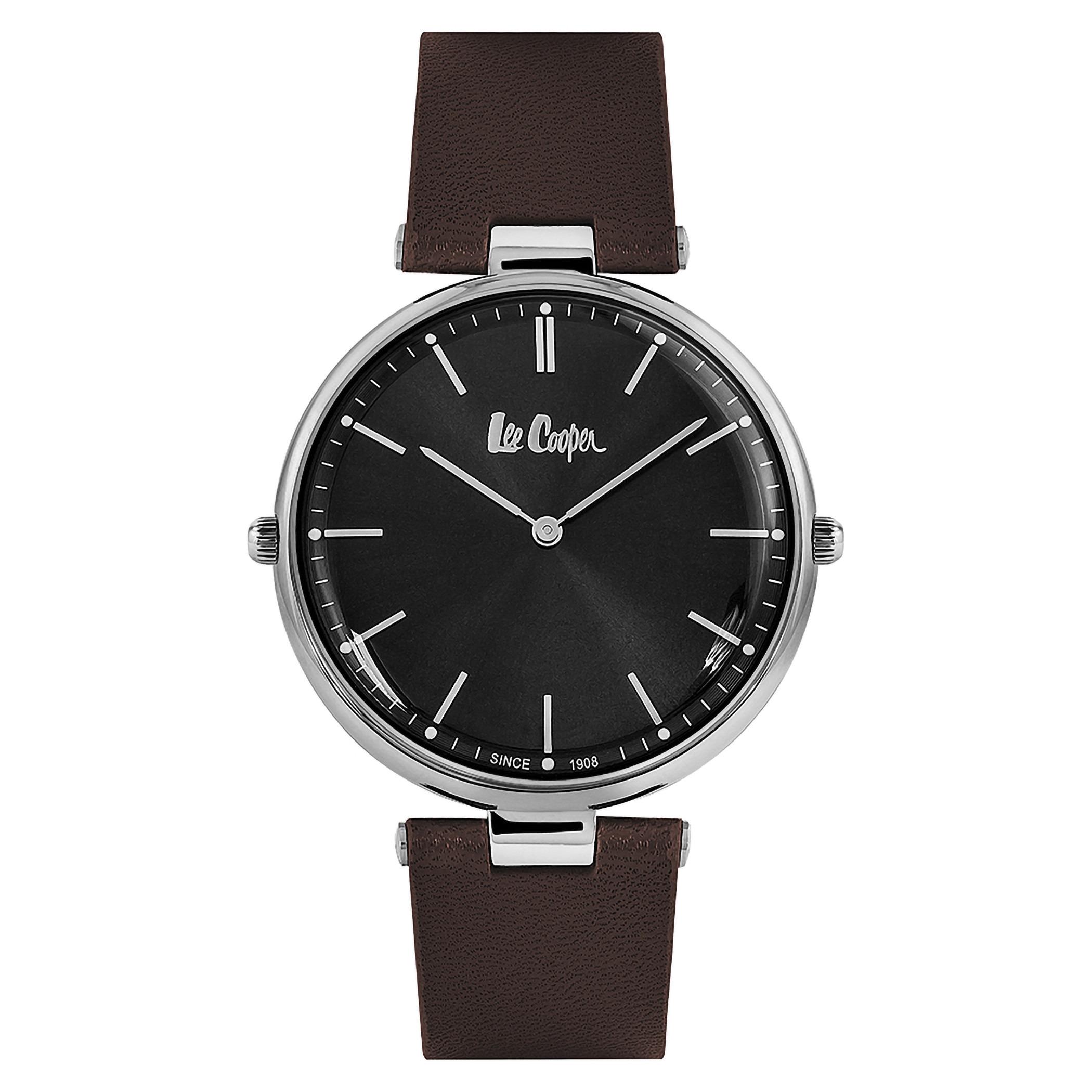 ساعة لي كوبر للرجال بسوار جلدي بني اللون - LC06636.332-men-watchesandjewellery-watches-image-1