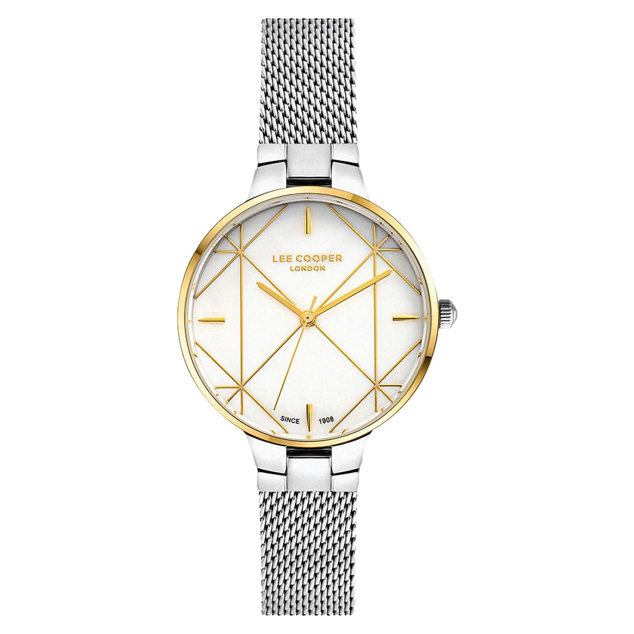 ساعة لي كوبر للنساء بسوار شبكي فضي انالوج - LC07036.220-women-watchesandjewellery-watches-image-1