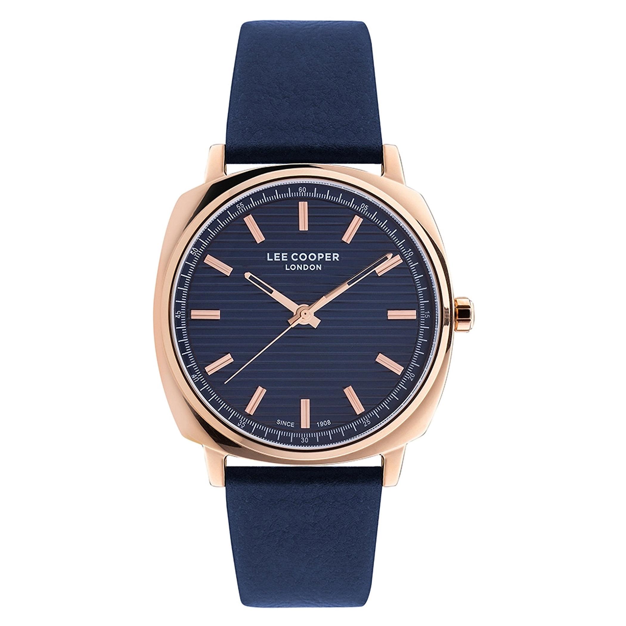 Lee Cooper Men Leather Navy Strap Analog Watch - LC07050.499-men-watchesandjewellery-watches-image-1