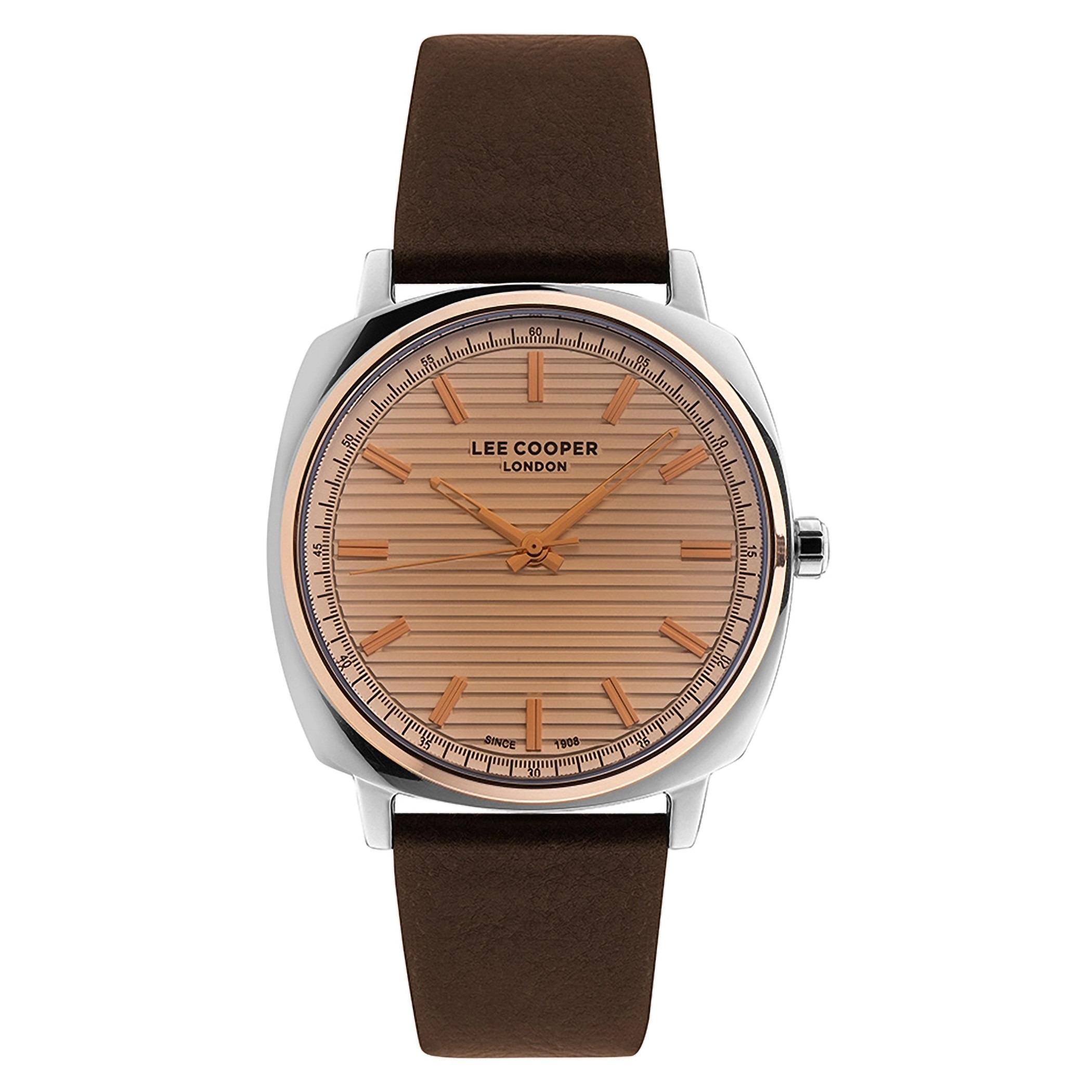 Lee Cooper Men Leather Brown Strap Analog Watch - LC07050.532-men-watchesandjewellery-watches-image-1
