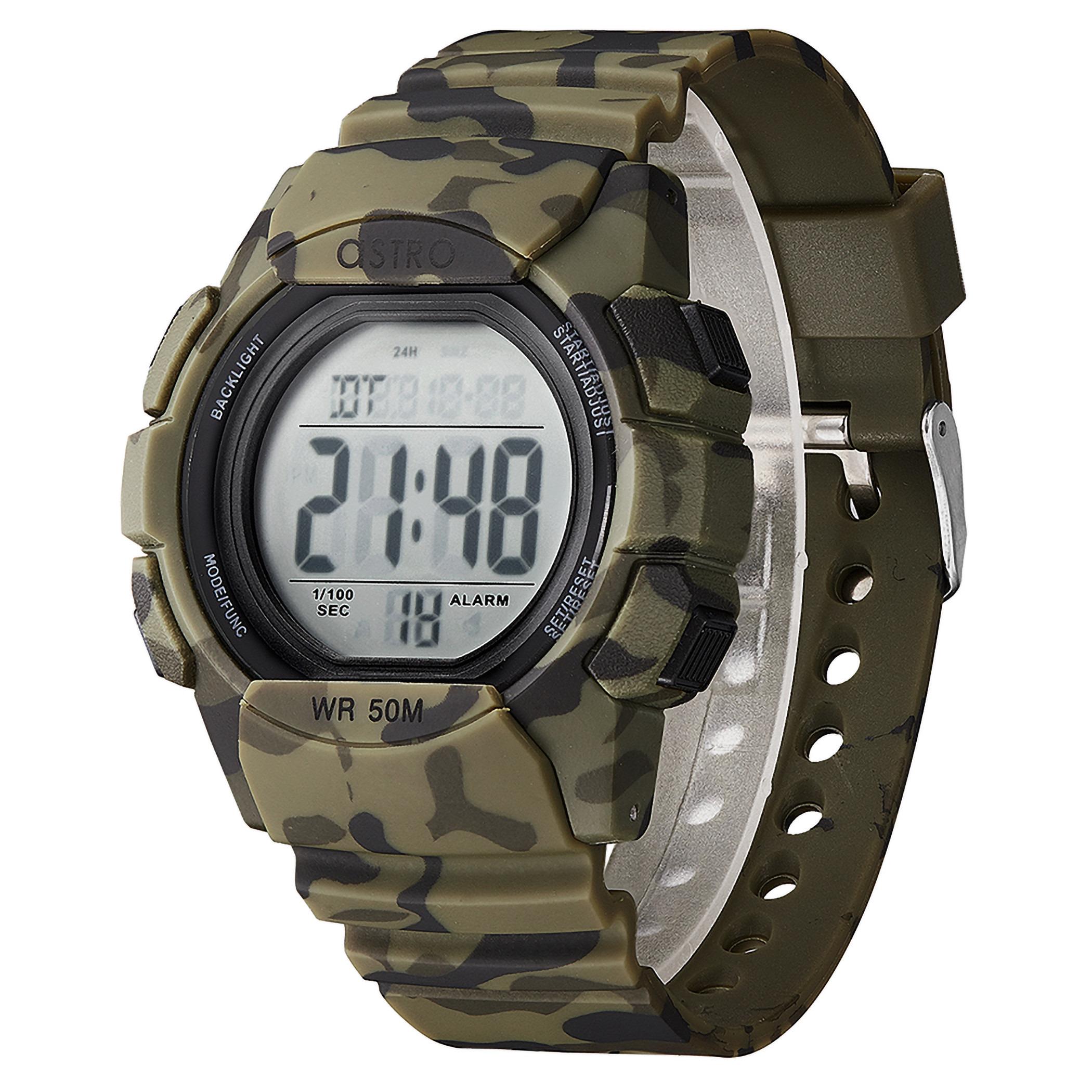 A21911-PPHB- راقب حزام البولي يوريثين رقميّة أخضر للرجال أسترو-men-watchesandjewellery-watches-image-2