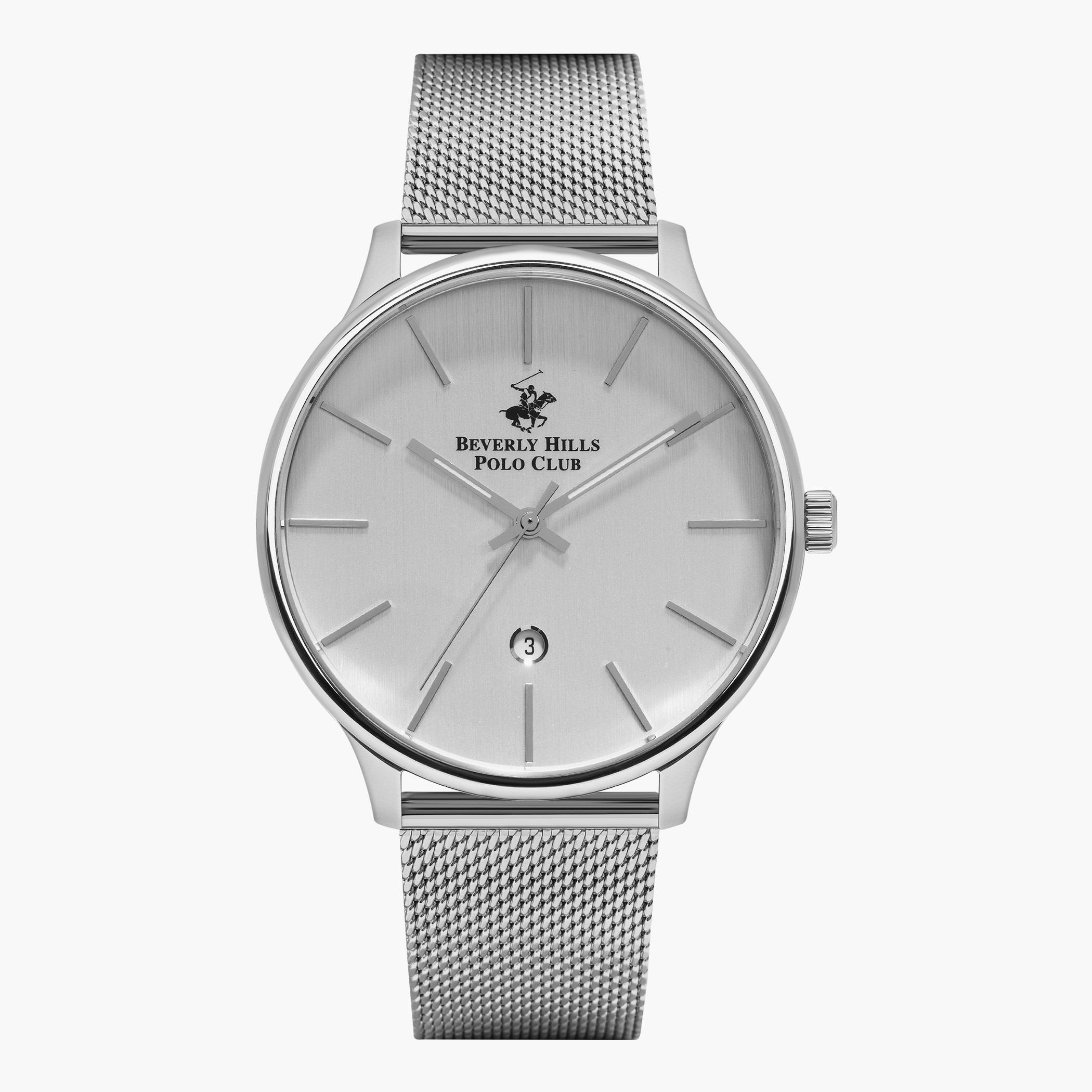 ساعة بيفرلي هيلز بولو كلوب للرجال بسوار فضي انالوج - BP3060X.330-men-watchesandjewellery-watches-image-1