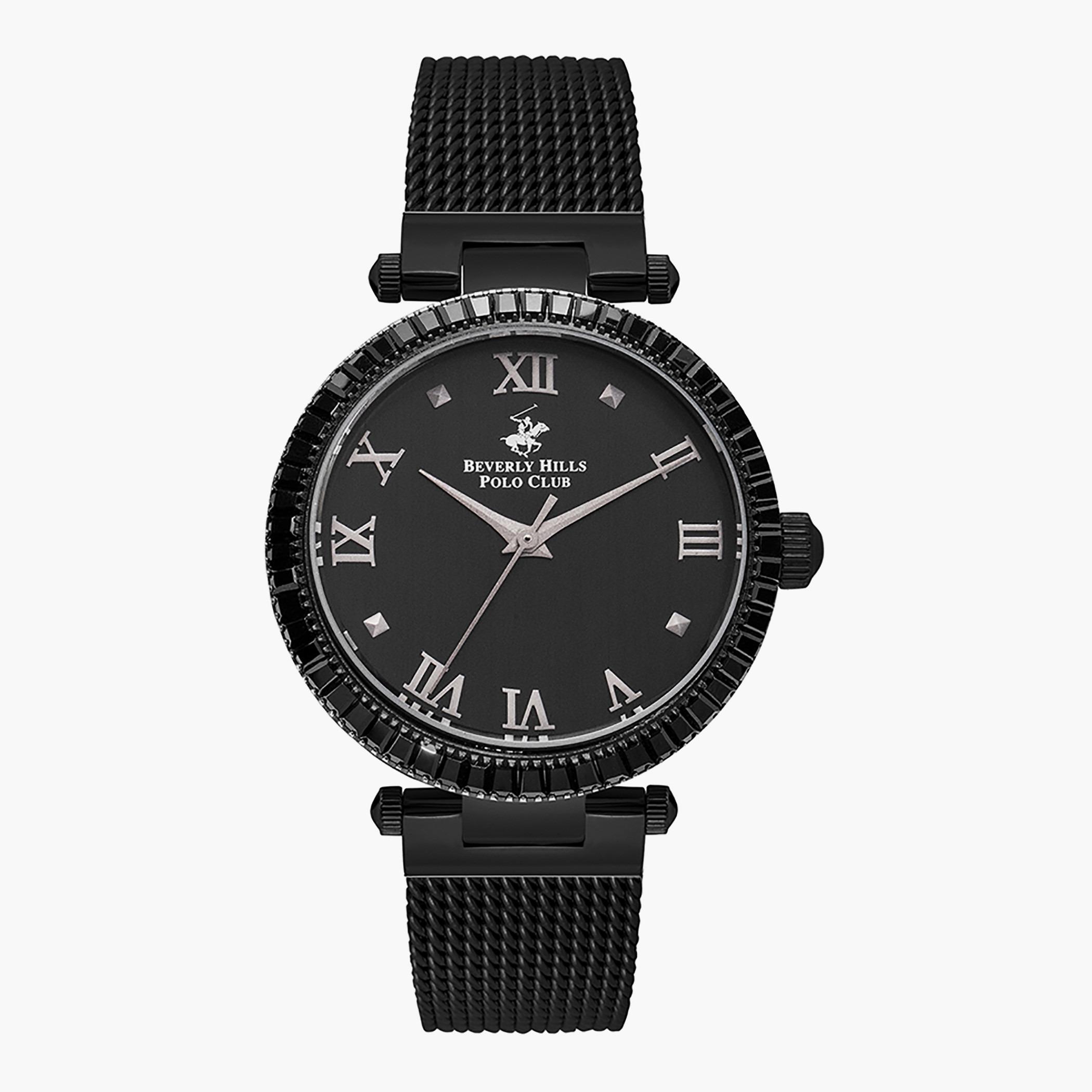 ساعة انالوج من بيفرلي هيلز بولو كلوب بسوار اسود للنساء - BP3105X.650-women-watchesandjewellery-watches-image-1