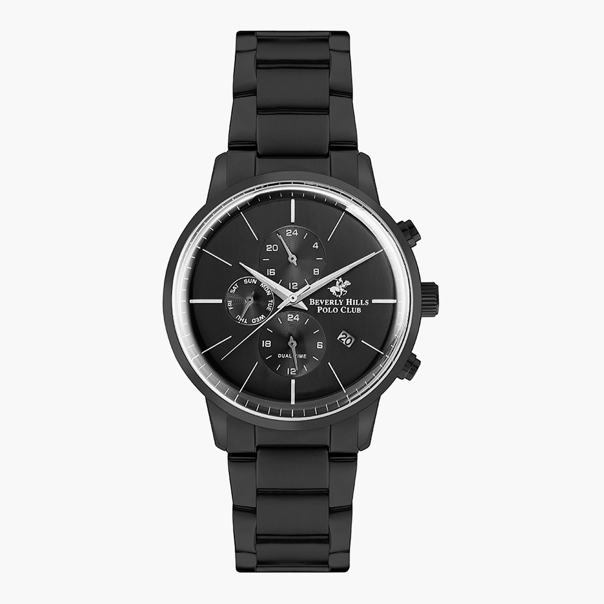 ساعة كرونوغراف من بيفرلي هيلز بولو كلوب للرجال بسوار اسود - BP3138X.650-men-watchesandjewellery-watches-image-1