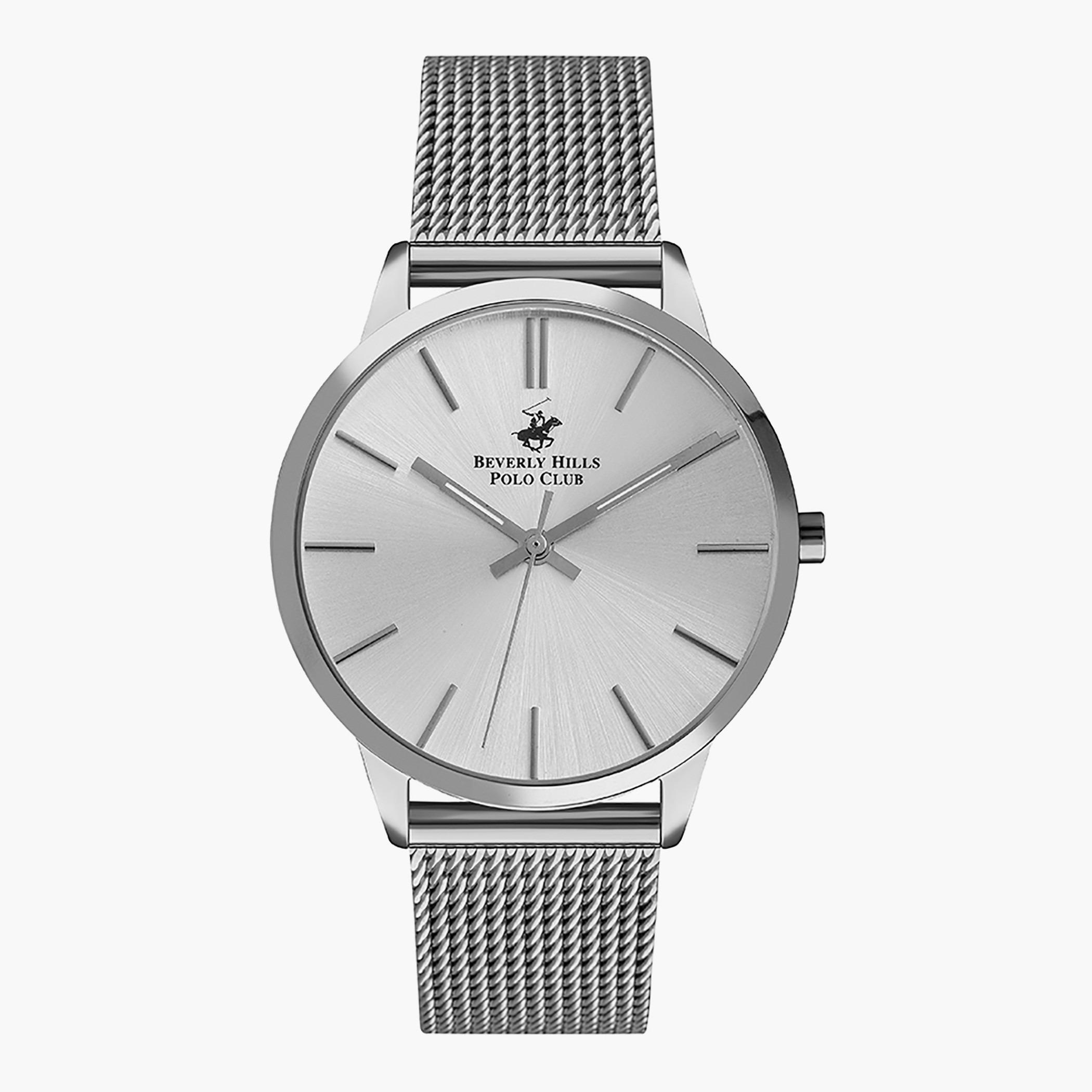 ساعة انالوج من بيفرلي هيلز بولو كلوب بسوار فضي للرجال - BP3154X.330-men-watchesandjewellery-watches-image-1