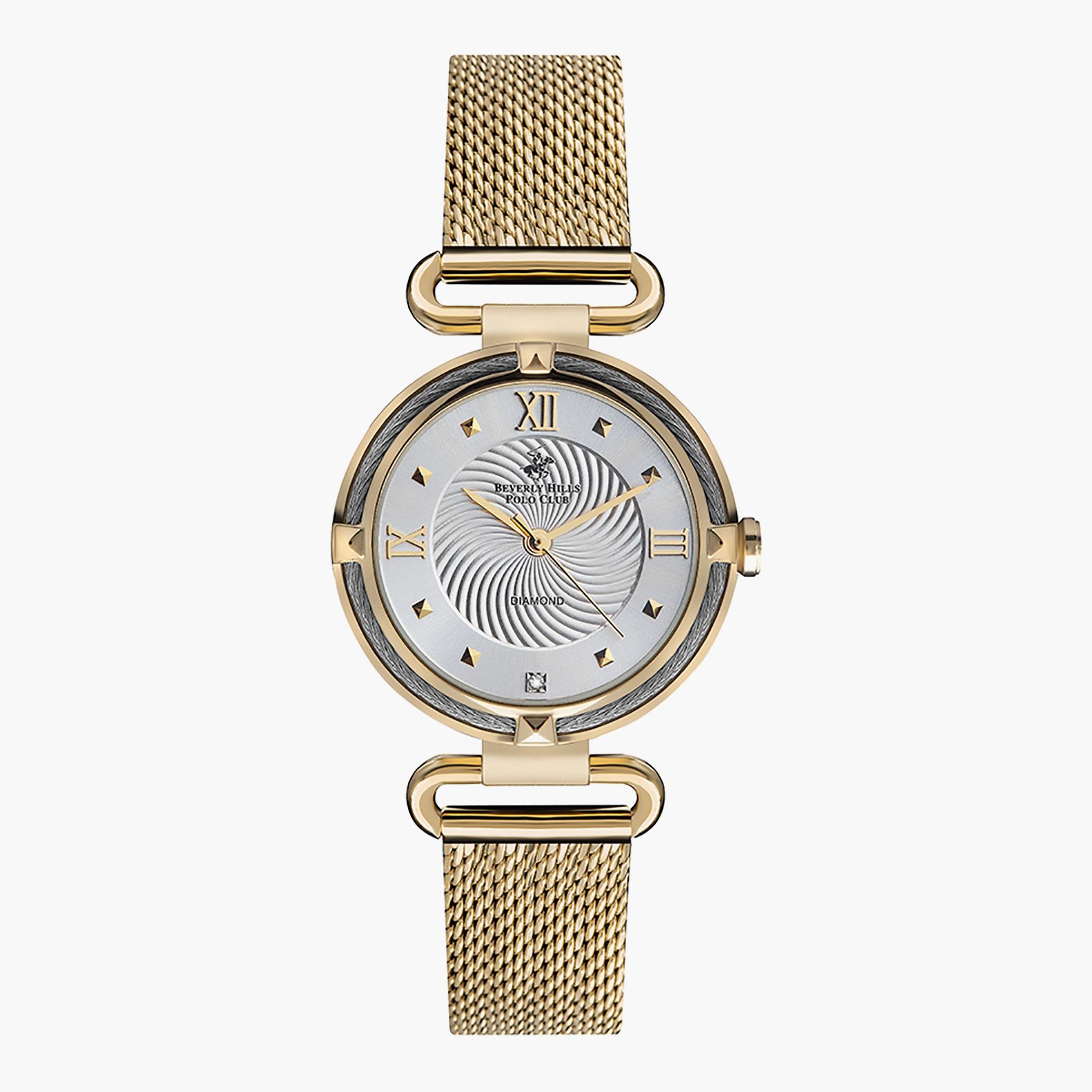 ساعة انالوج من بيفرلي هيلز بولو كلوب بسوار ذهبي للنساء - BP3165X.130-women-watchesandjewellery-watches-image-1