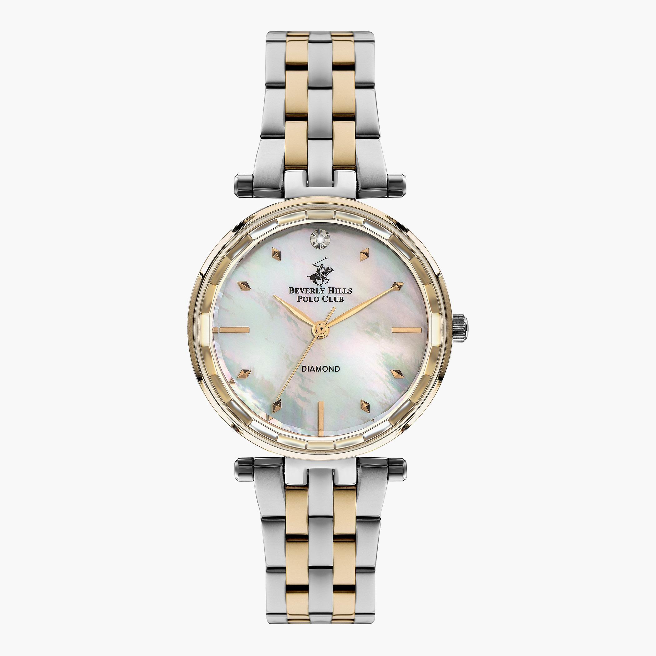 ساعة بيفرلي هيلز بولو كلوب للنساء بسوار فضي وذهبي انالوج - BP3198X.220-women-watchesandjewellery-watches-image-1