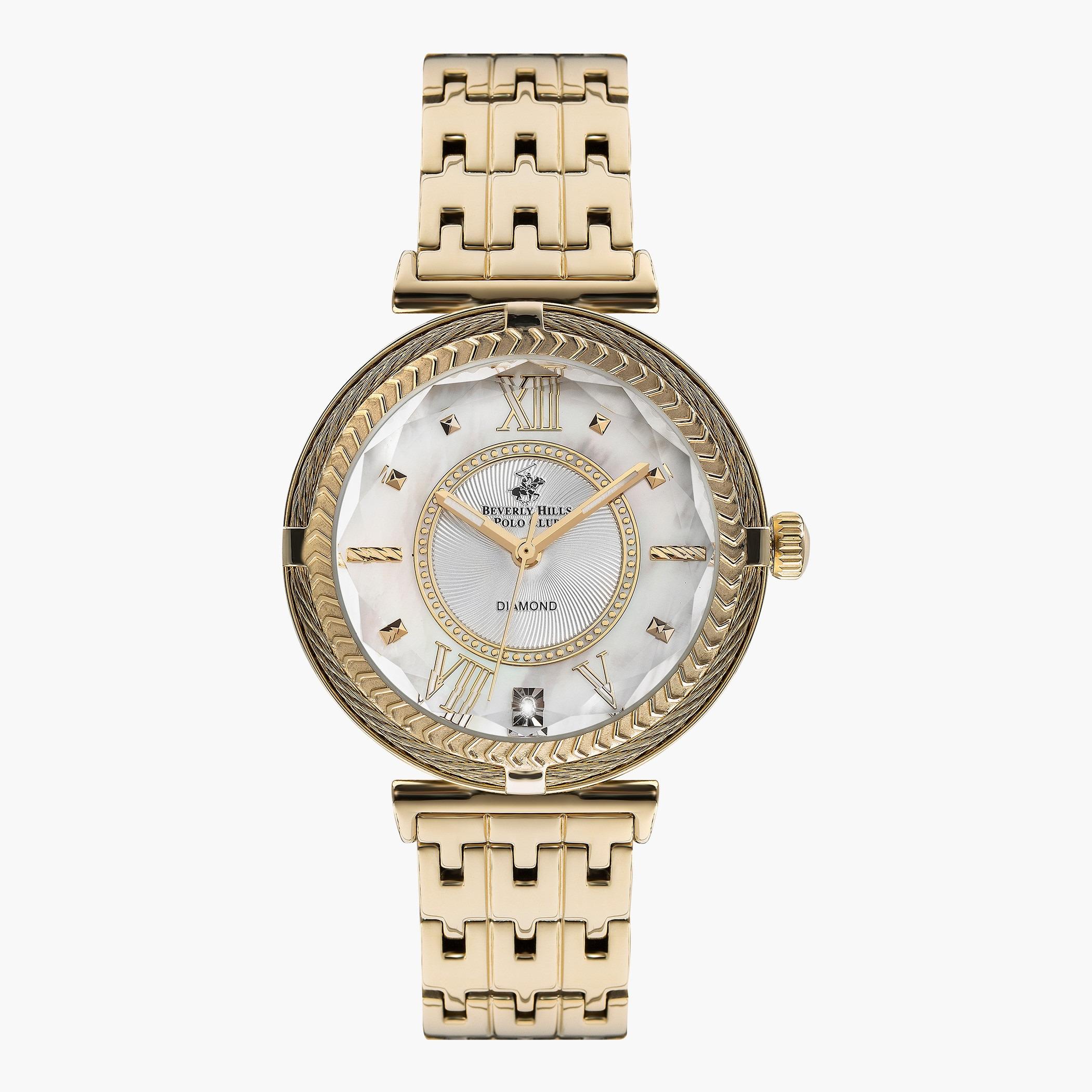 Beverly Hills Polo Club Women Gold Strap Analog Watch - BP3222X.120-women-watchesandjewellery-watches-image-1