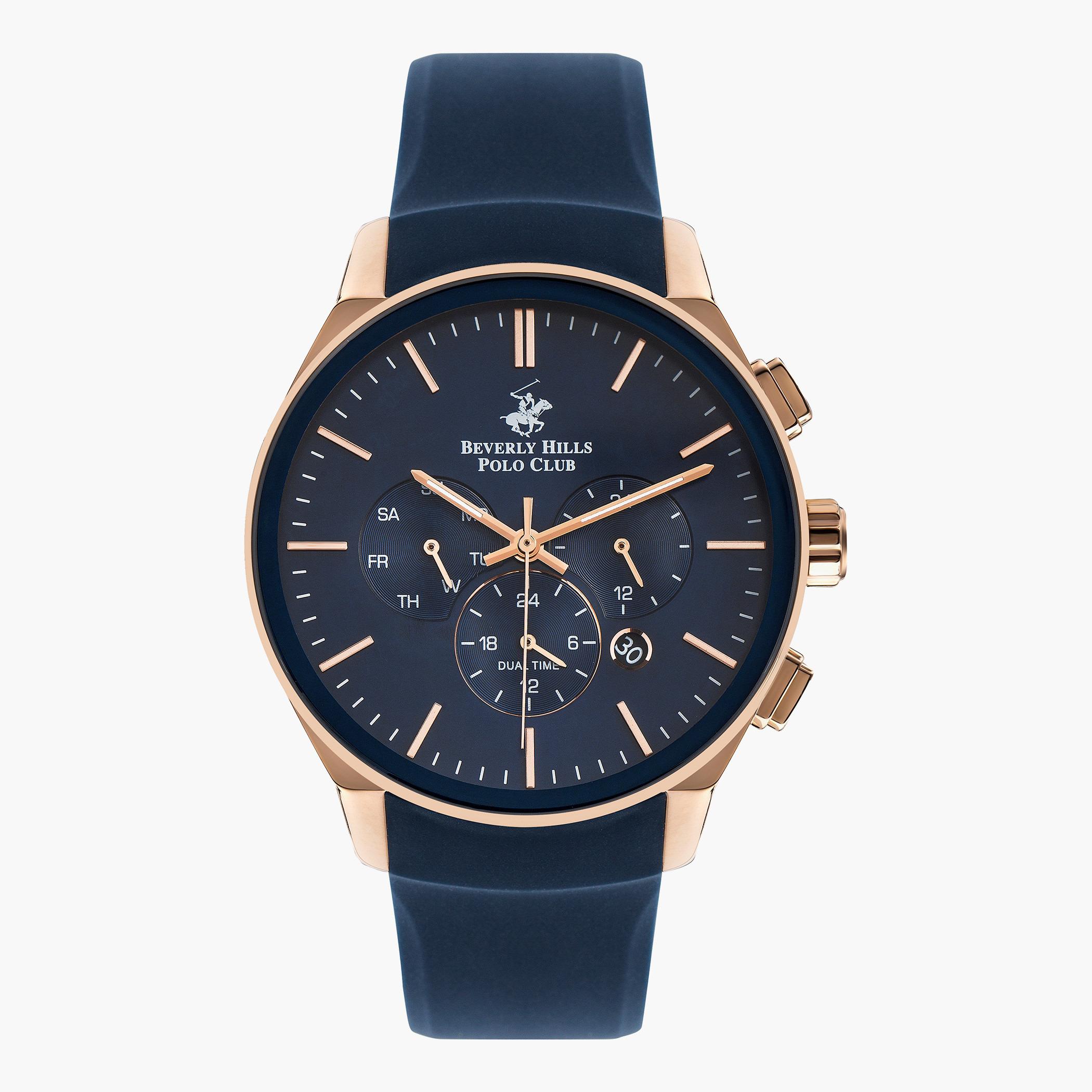 ساعة بيفرلي هيلز بولو كلوب للرجال بسوار كحلي كرونوغراف - BP3224X.499-men-watchesandjewellery-watches-image-1
