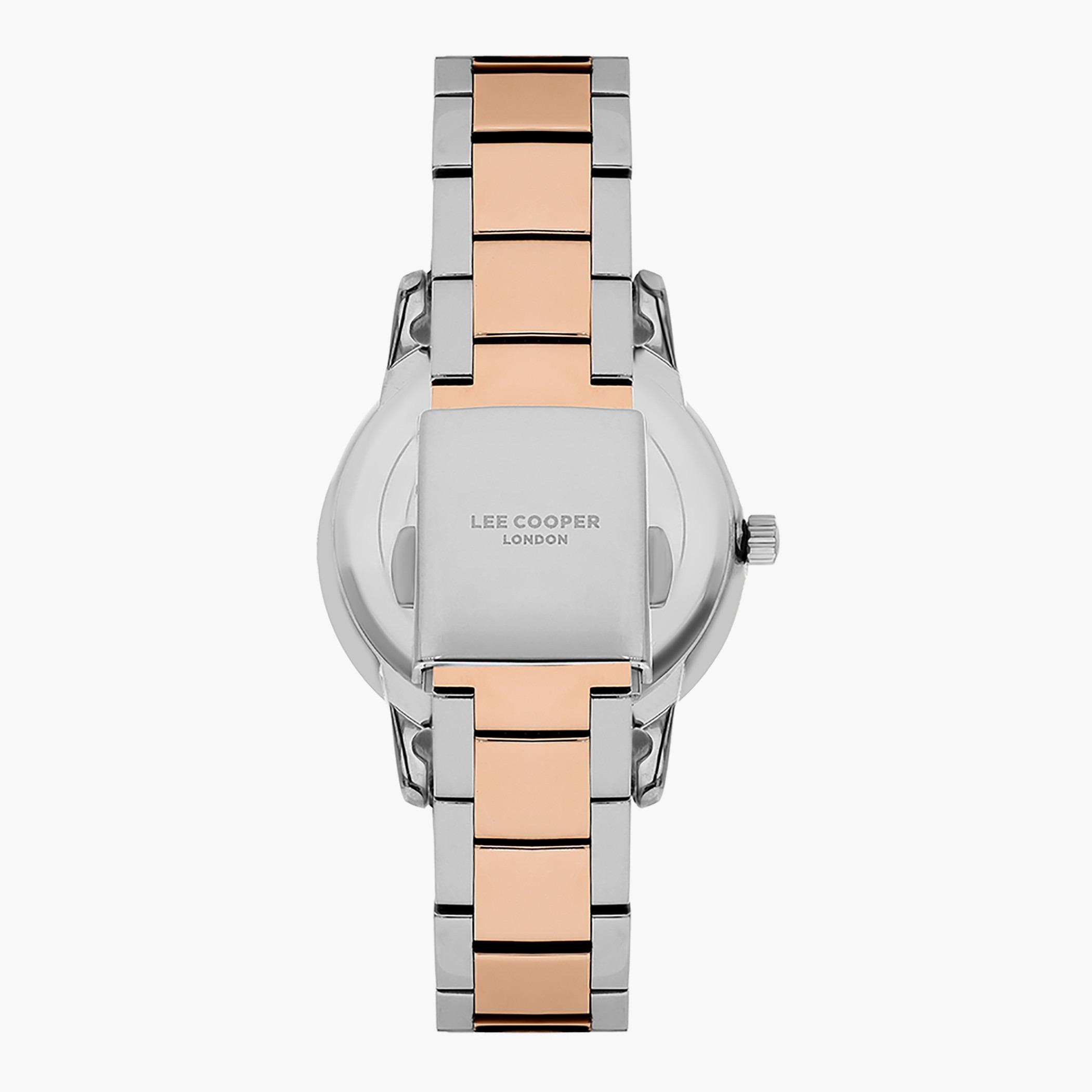 LC07229.590- راقب حزام معدن تناظرية الفضة والذهب للنساء لي كوبر-women-watchesandjewellery-watches-image-3