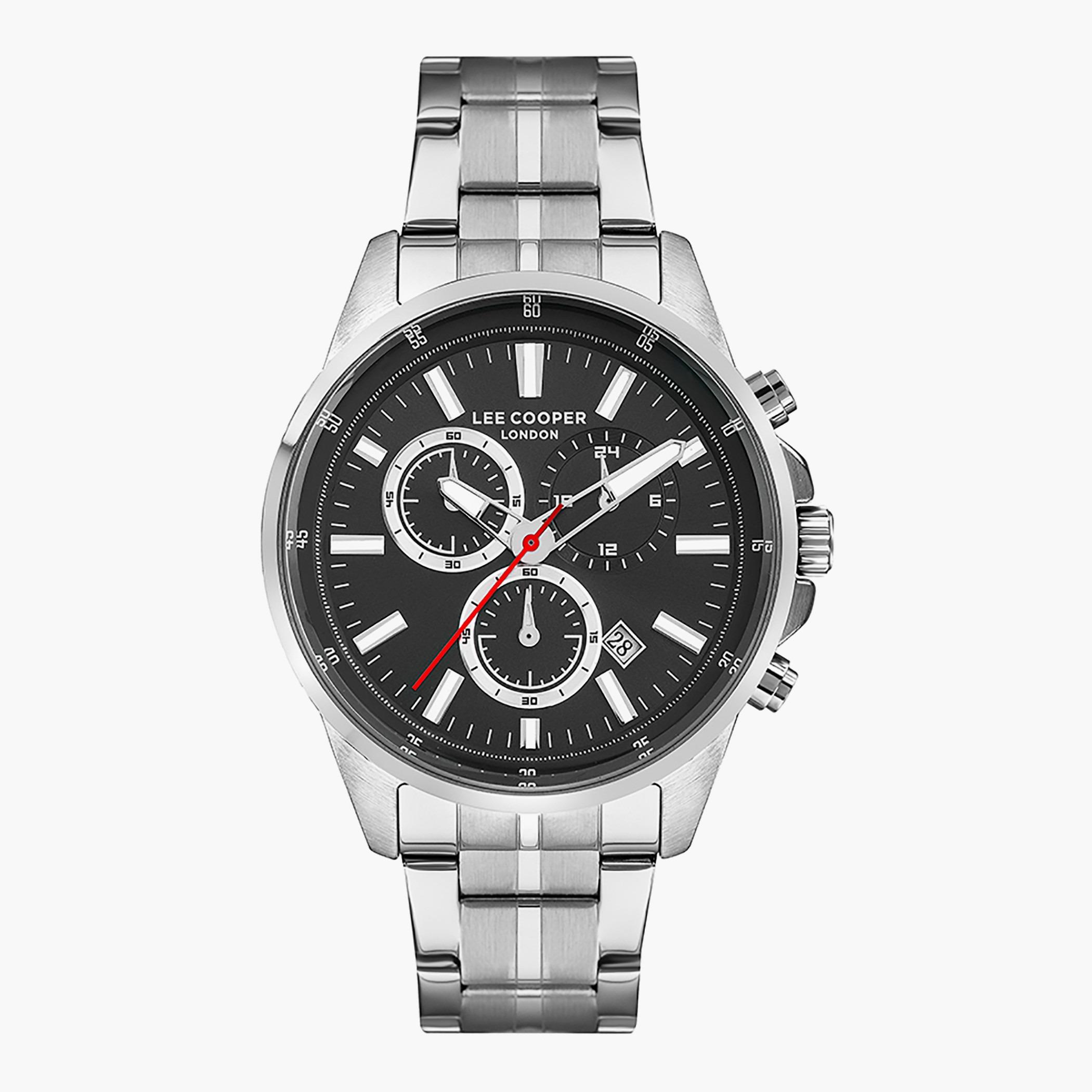 LC07277.350- راقب حزام معدن كرونوغراف بني ملك الرجال لي كوبر-men-watchesandjewellery-watches-image-1