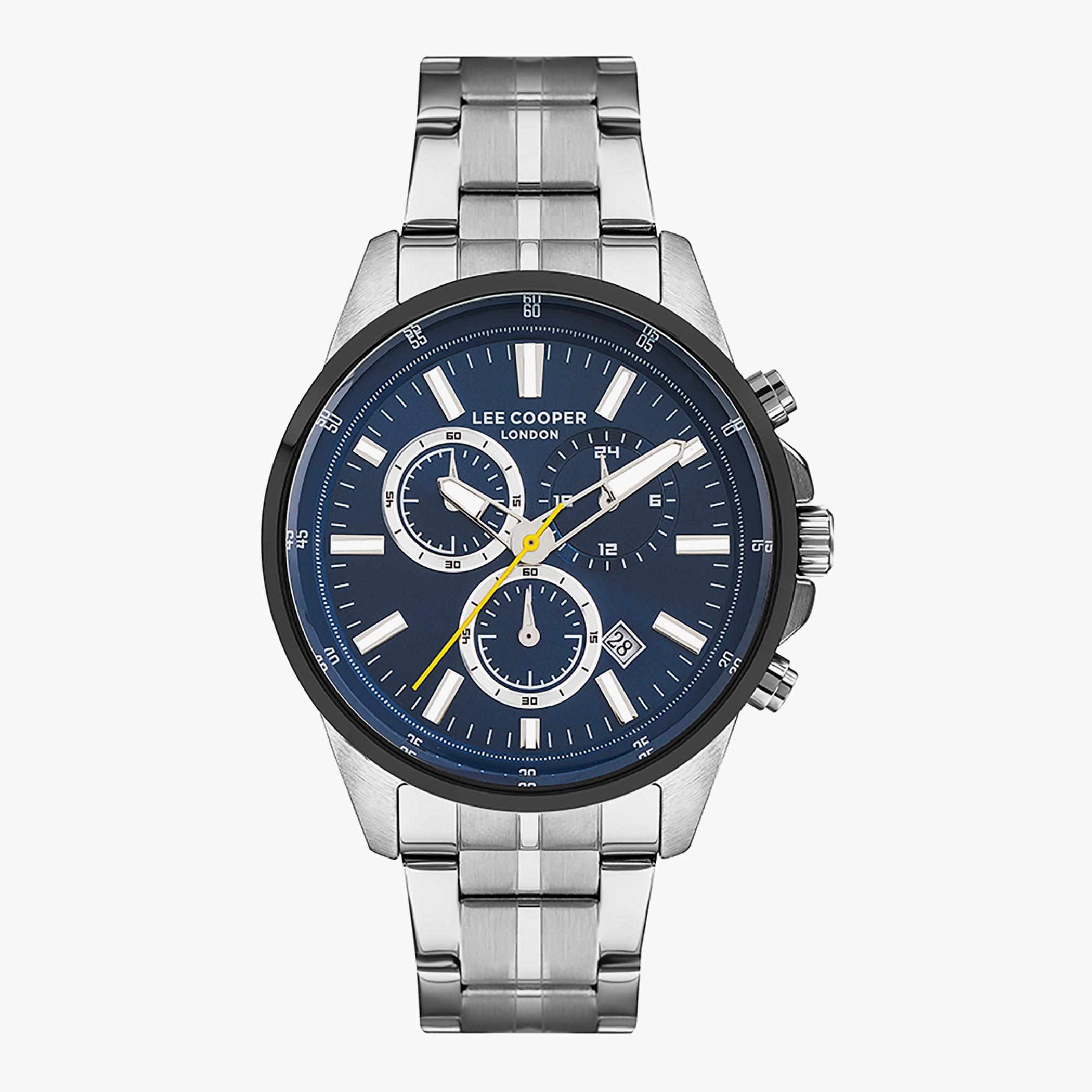 LC07277.390- راقب حزام معدن كرونوغراف بني ملك الرجال لي كوبر-men-watchesandjewellery-watches-image-1