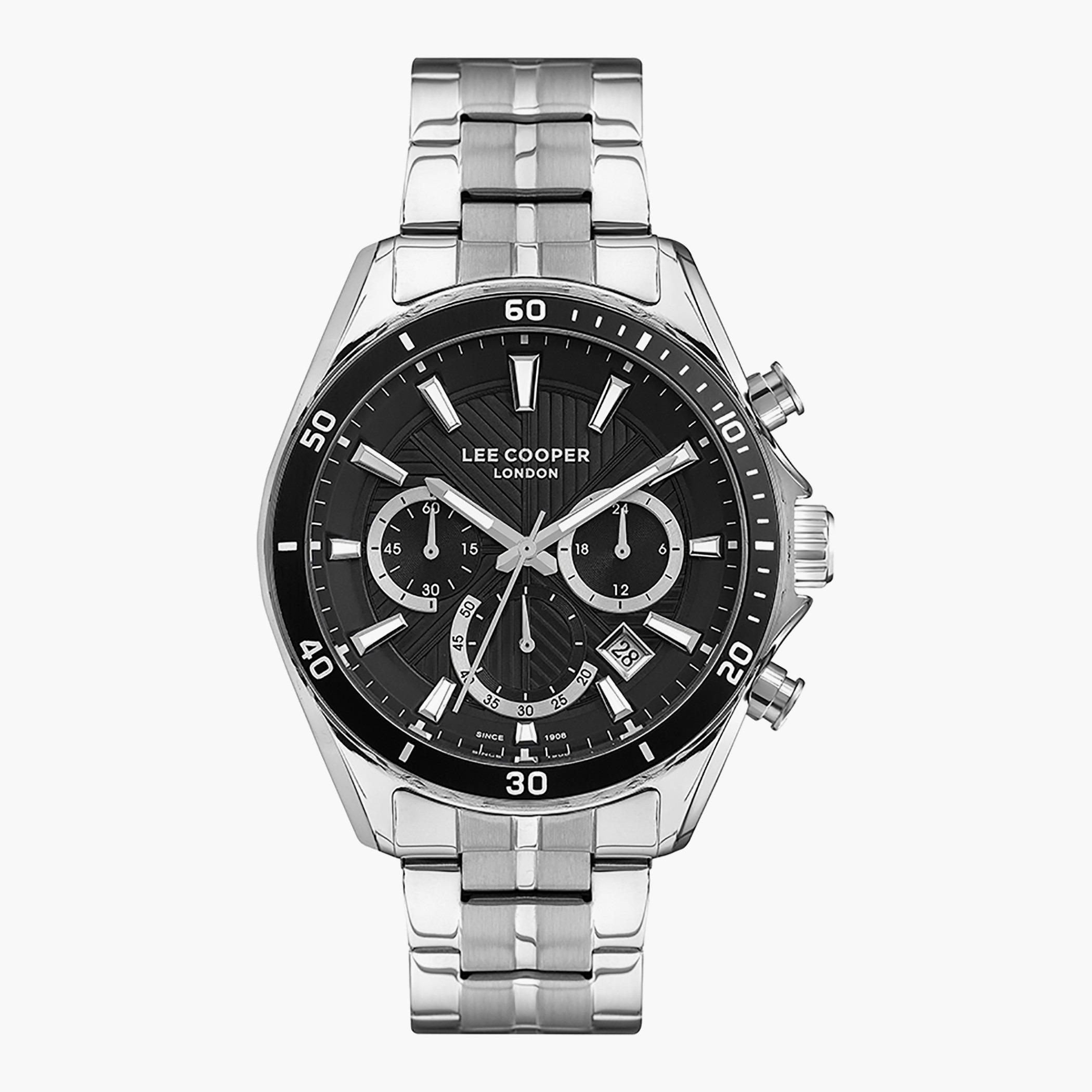 Lee Cooper Men Metal Silver Strap Chronograph Watch - LC07256.350-men-watchesandjewellery-watches-image-1