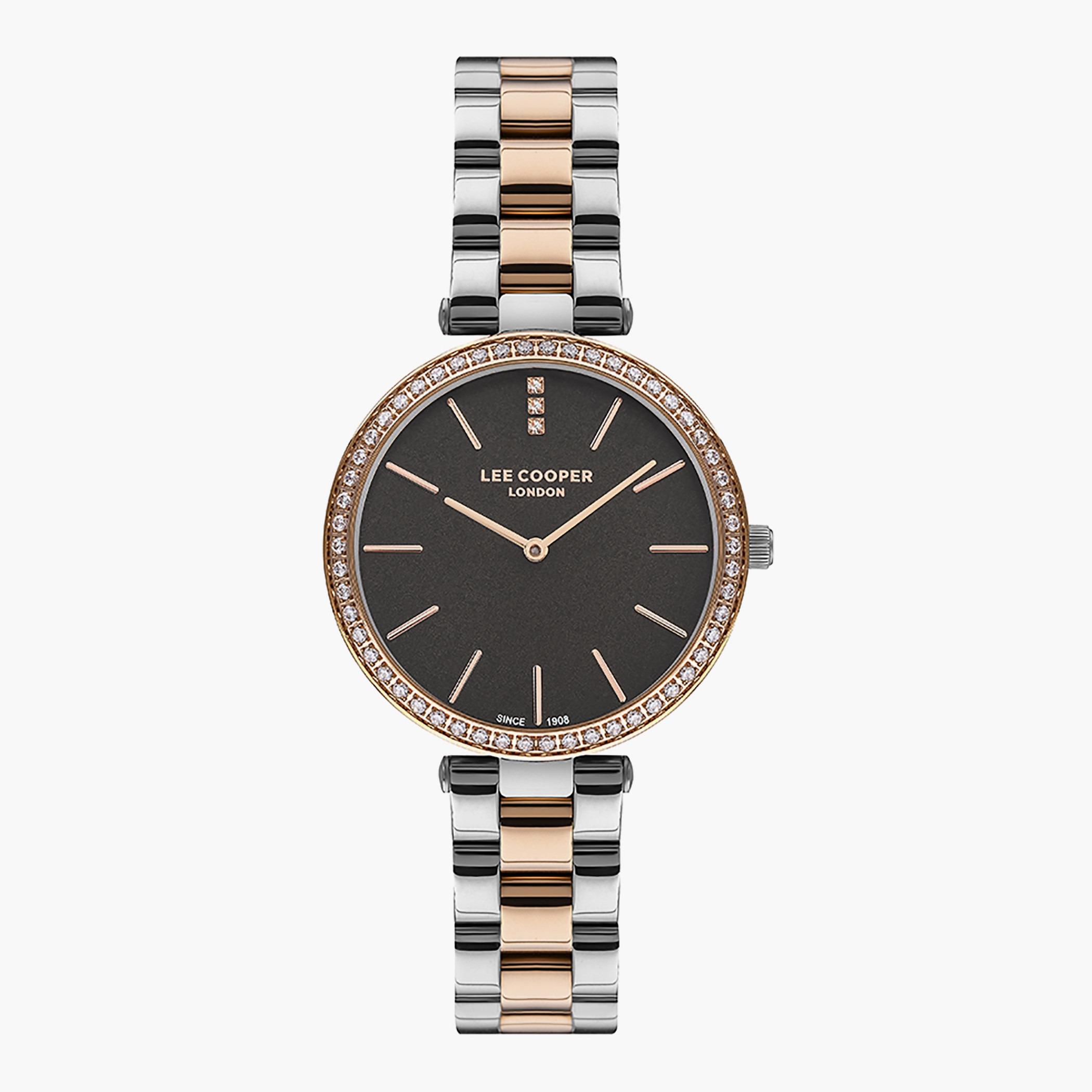 Lee Cooper Women Metal Silver & Rose Gold Strap Analog Watch - LC07295.560-women-watchesandjewellery-watches-image-1
