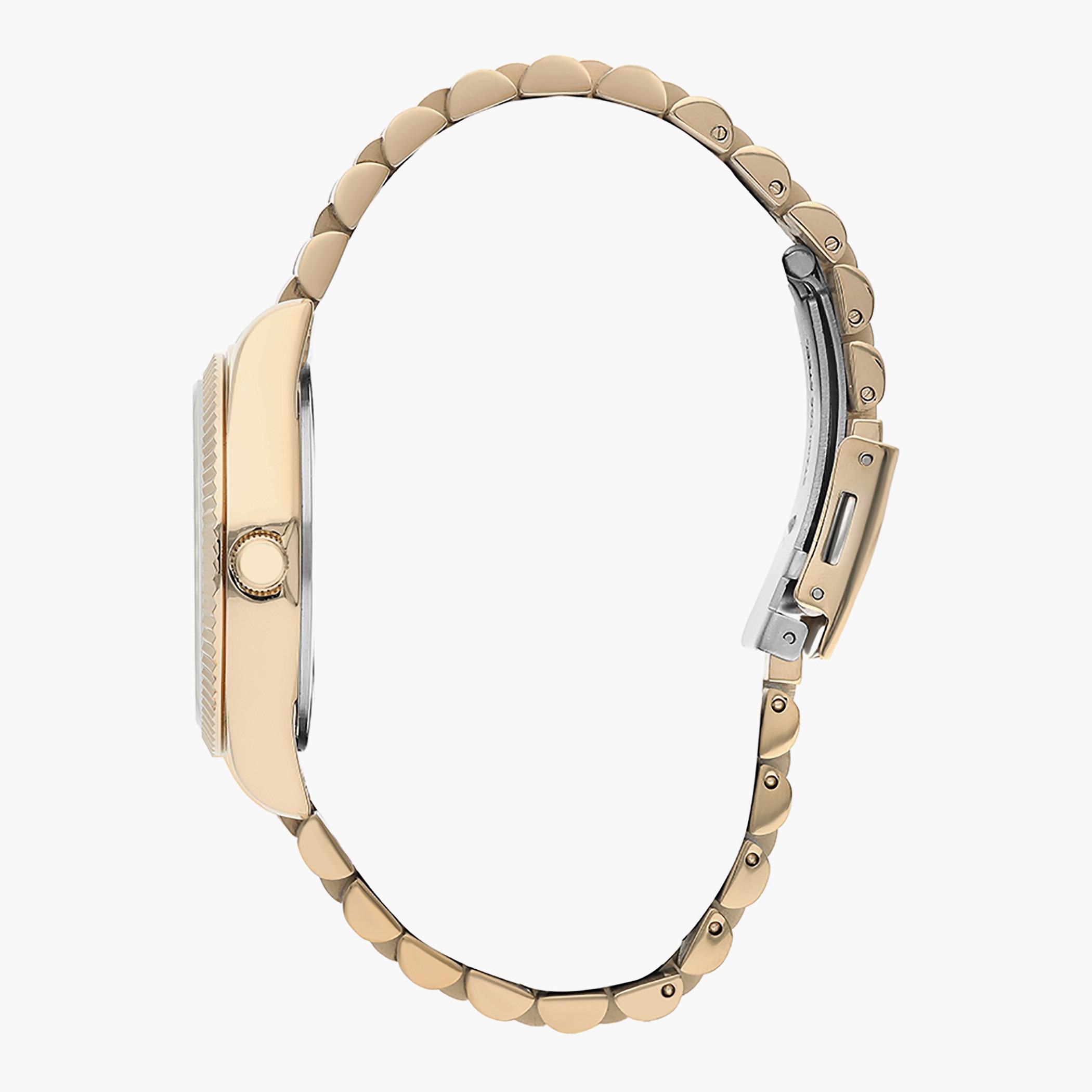 LC07310.120- راقب حزام معدن تناظرية ذهبي للنساء لي كوبر-women-watchesandjewellery-watches-image-2
