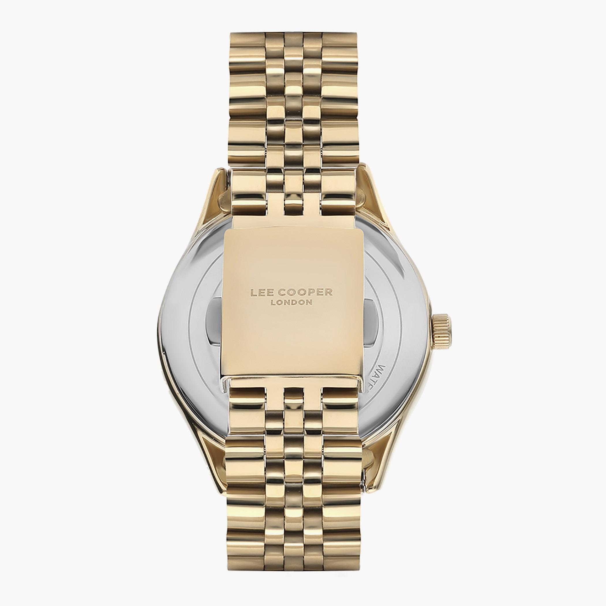 LC07310.120- راقب حزام معدن تناظرية ذهبي للنساء لي كوبر-women-watchesandjewellery-watches-image-3