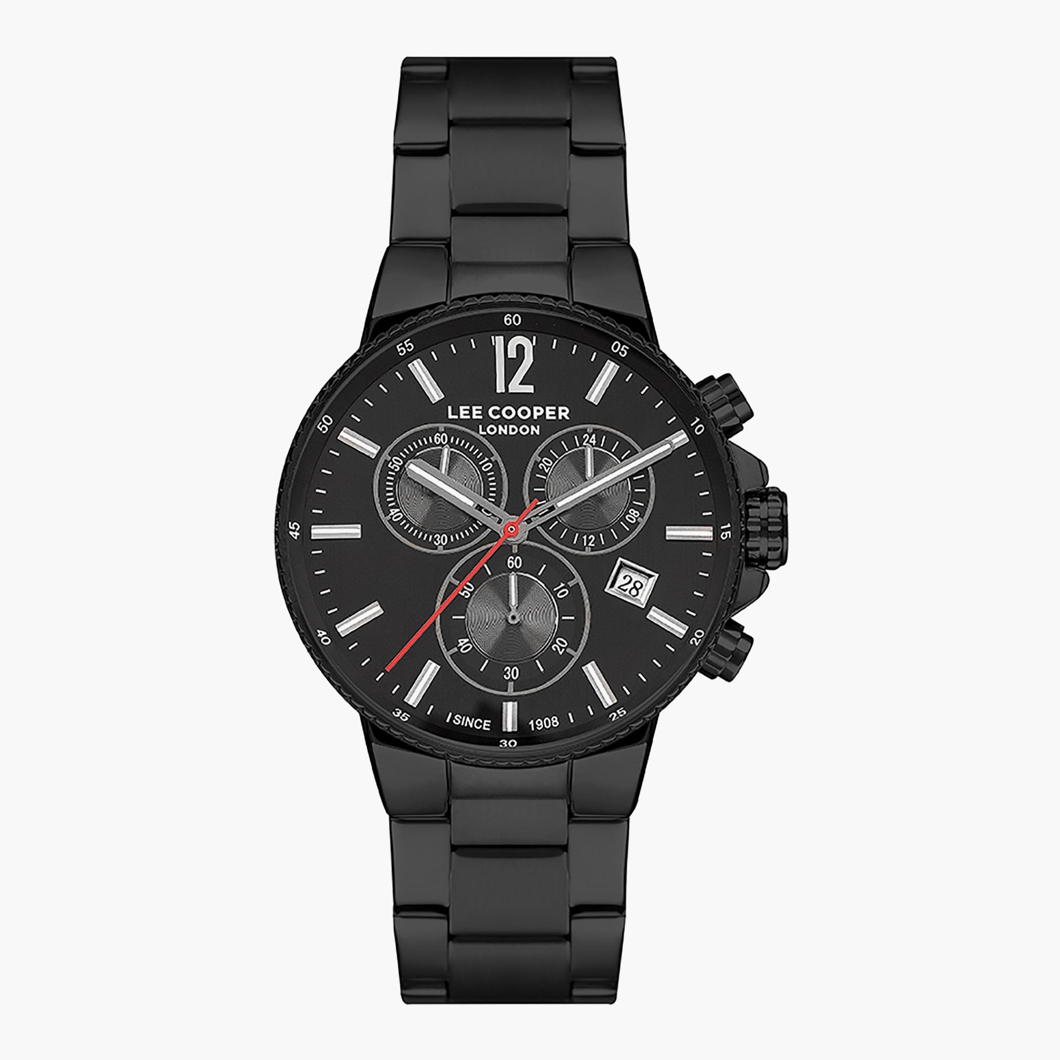 Lee Cooper Men Metal Black Strap Chronograph Watch - LC07317.650-men-watchesandjewellery-watches-image-1