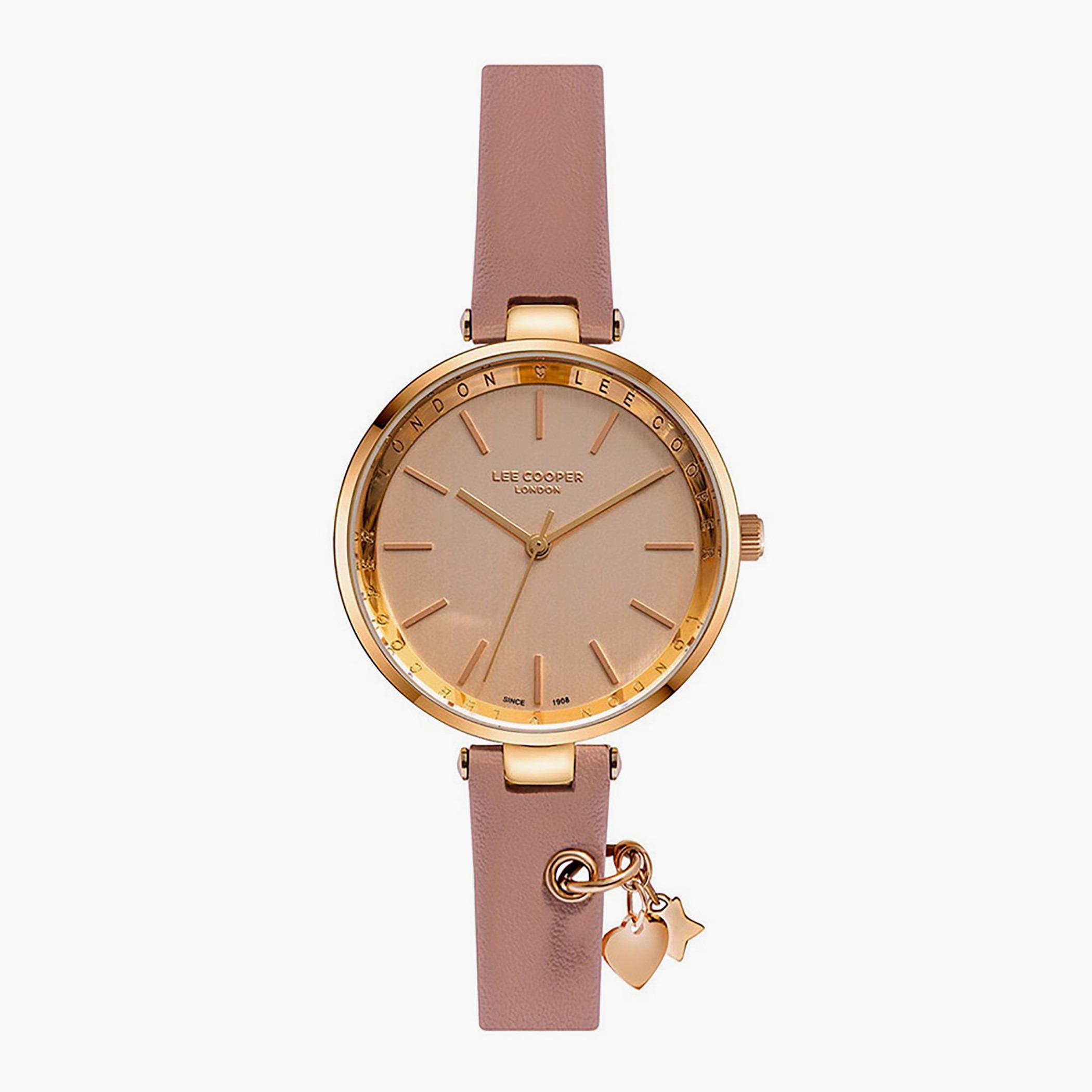 LC07020.488- راقب حزام جلد تناظرية لون القرنفل للنساء لي كوبر-women-watchesandjewellery-watches-image-1