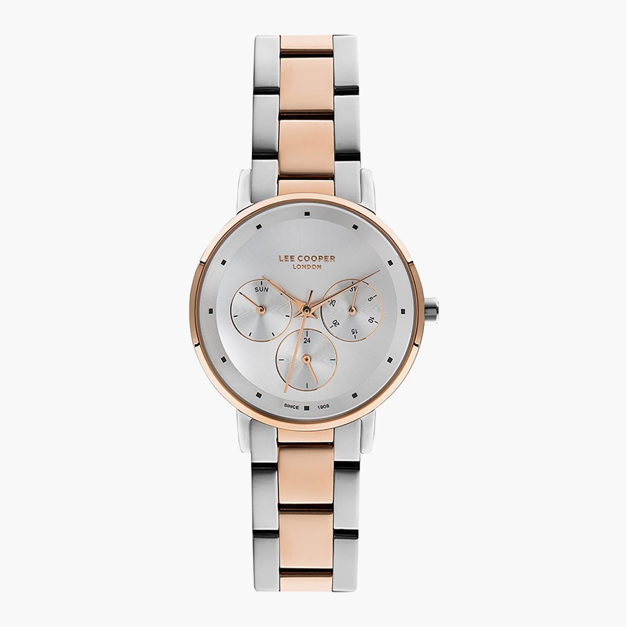 LC07030.530- راقب حزام معدن تناظرية بني للنساء لي كوبر-women-watchesandjewellery-watches-image-1