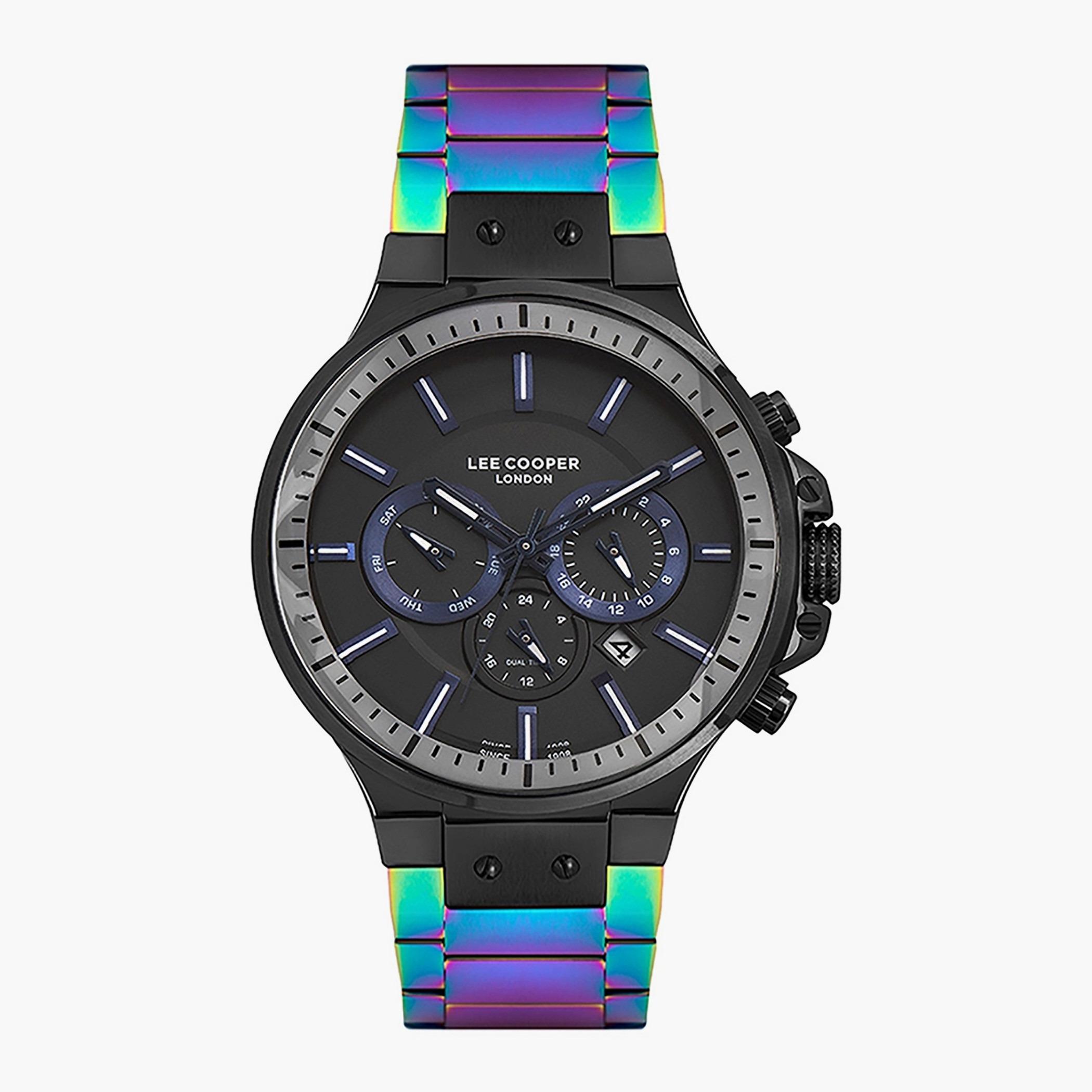 Lee Cooper Men Metal Multi Colour Strap Chronograph Watch - LC07076.330-men-watchesandjewellery-watches-image-1