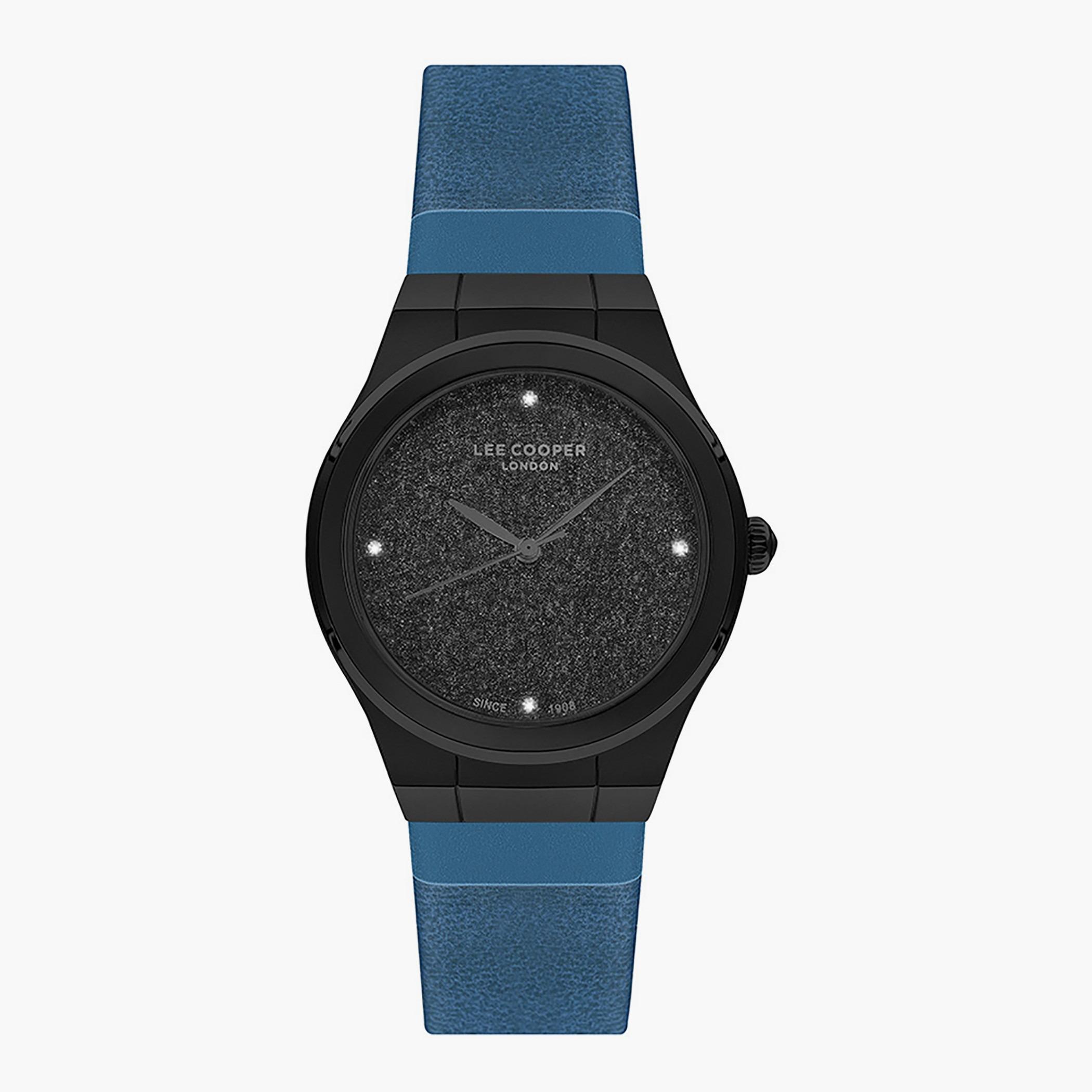 LC07103.659- راقب حزام جلد تناظرية أزرق للنساء لي كوبر-women-watchesandjewellery-watches-image-1