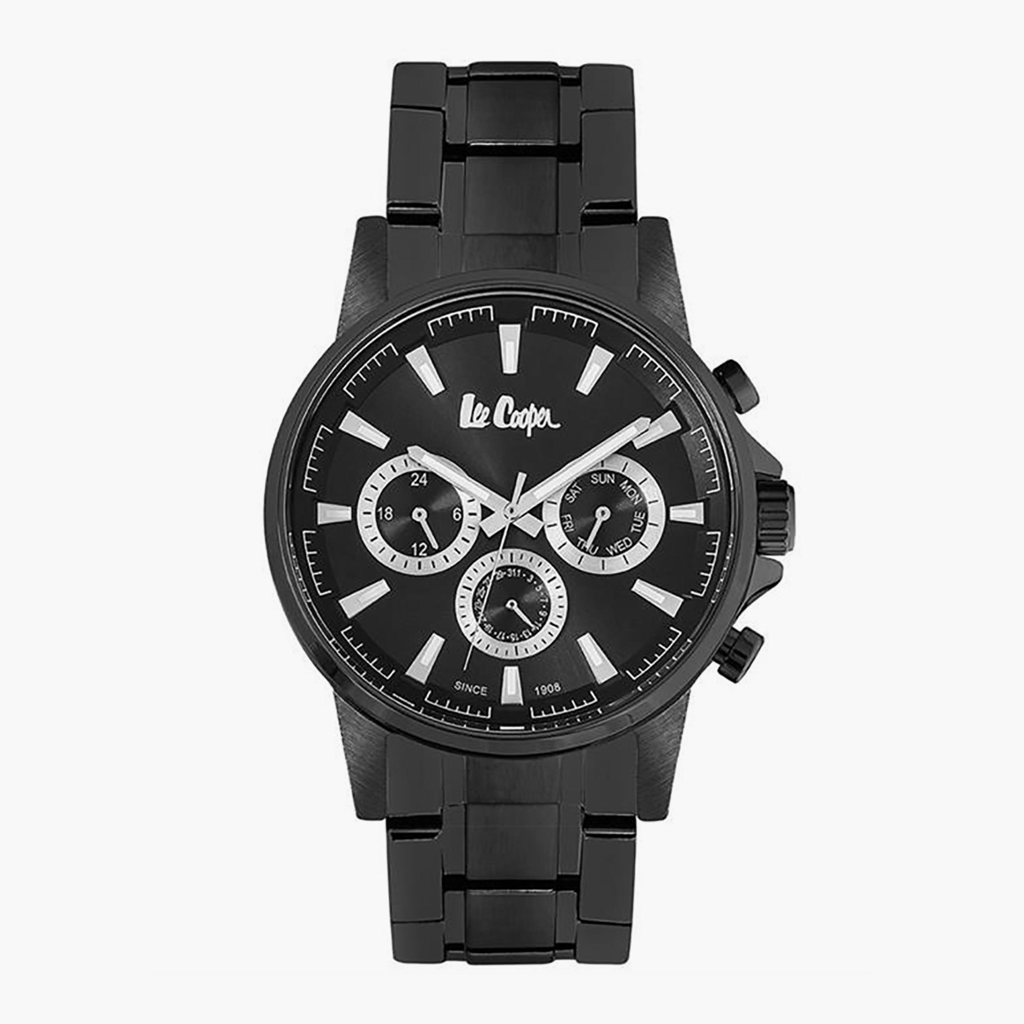 Lee Cooper Men Metal Black Strap Chronograph Watch - LC06516.060-men-watchesandjewellery-watches-image-1