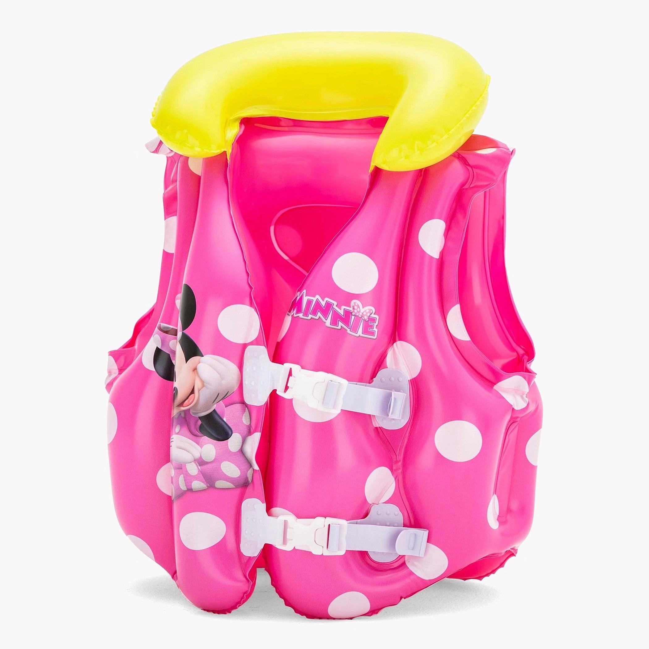 Bestway Minnie Mouse Print Swim Vest with Buckle Closure - 51x46 cms-sports-girls-clothing-swimwear-image-1